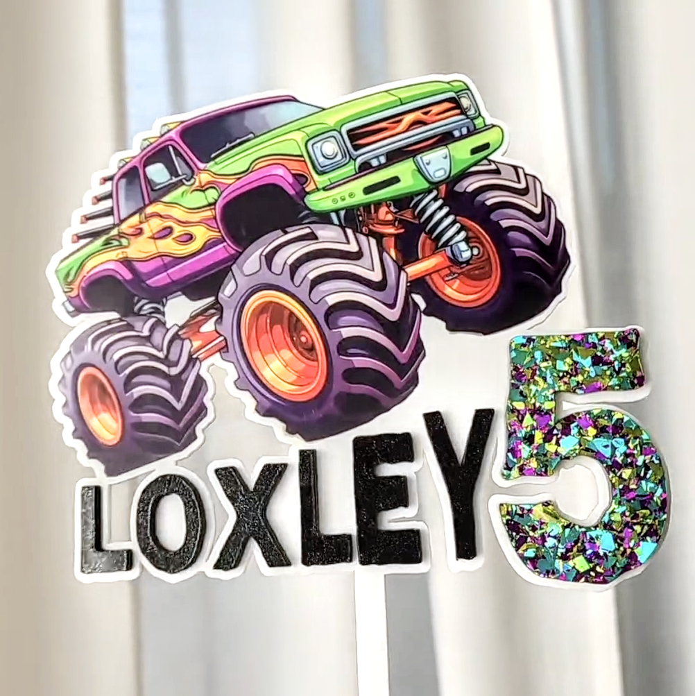 Monster Truck Cake Topper | Strachan Creative