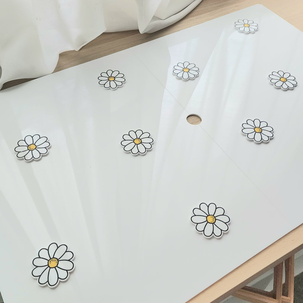 Daisy Table Acrylic Cover for Ikea Flisat or Kmart Table