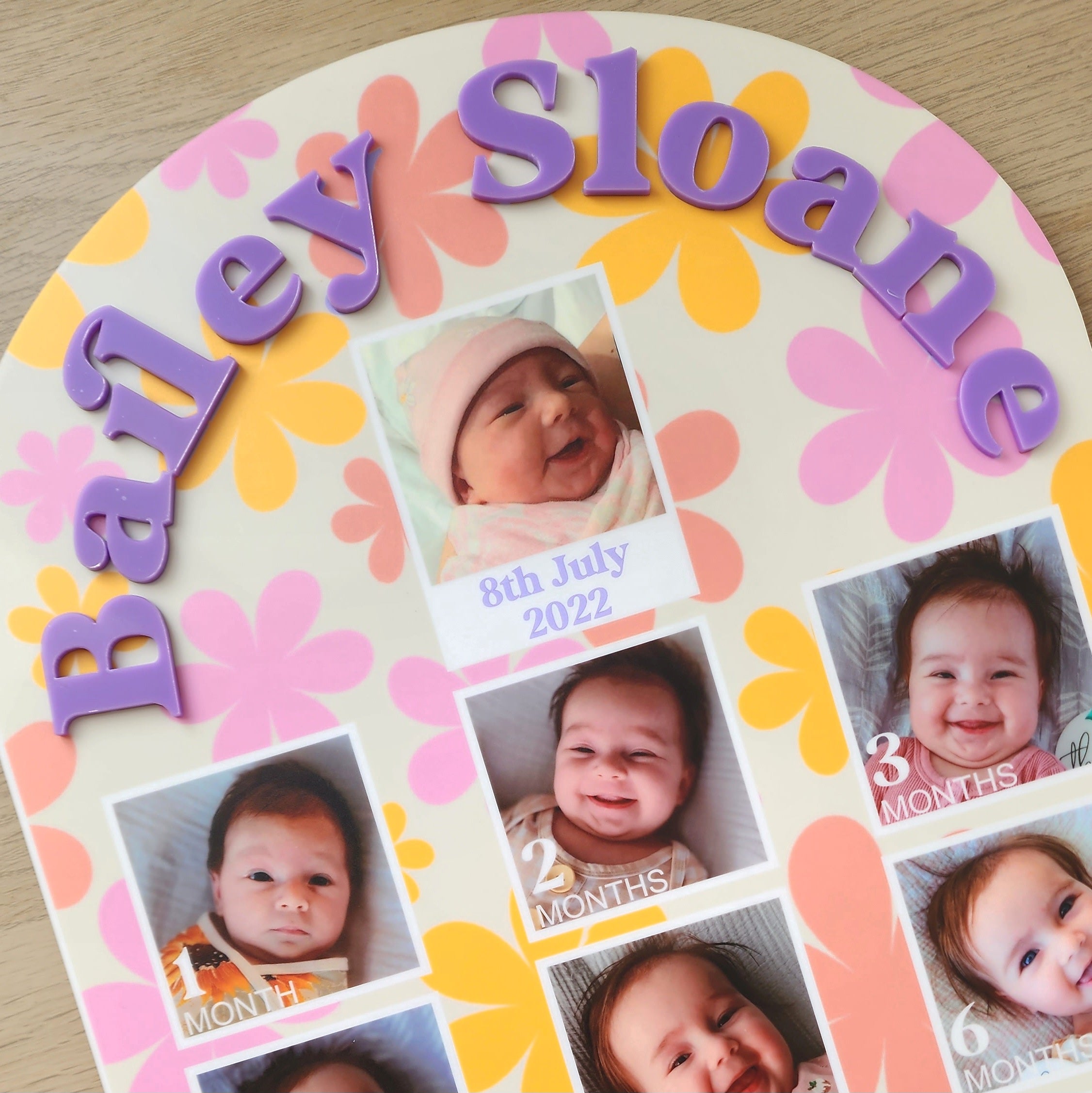 First 12 Months Birthday - Printed Arch Sign