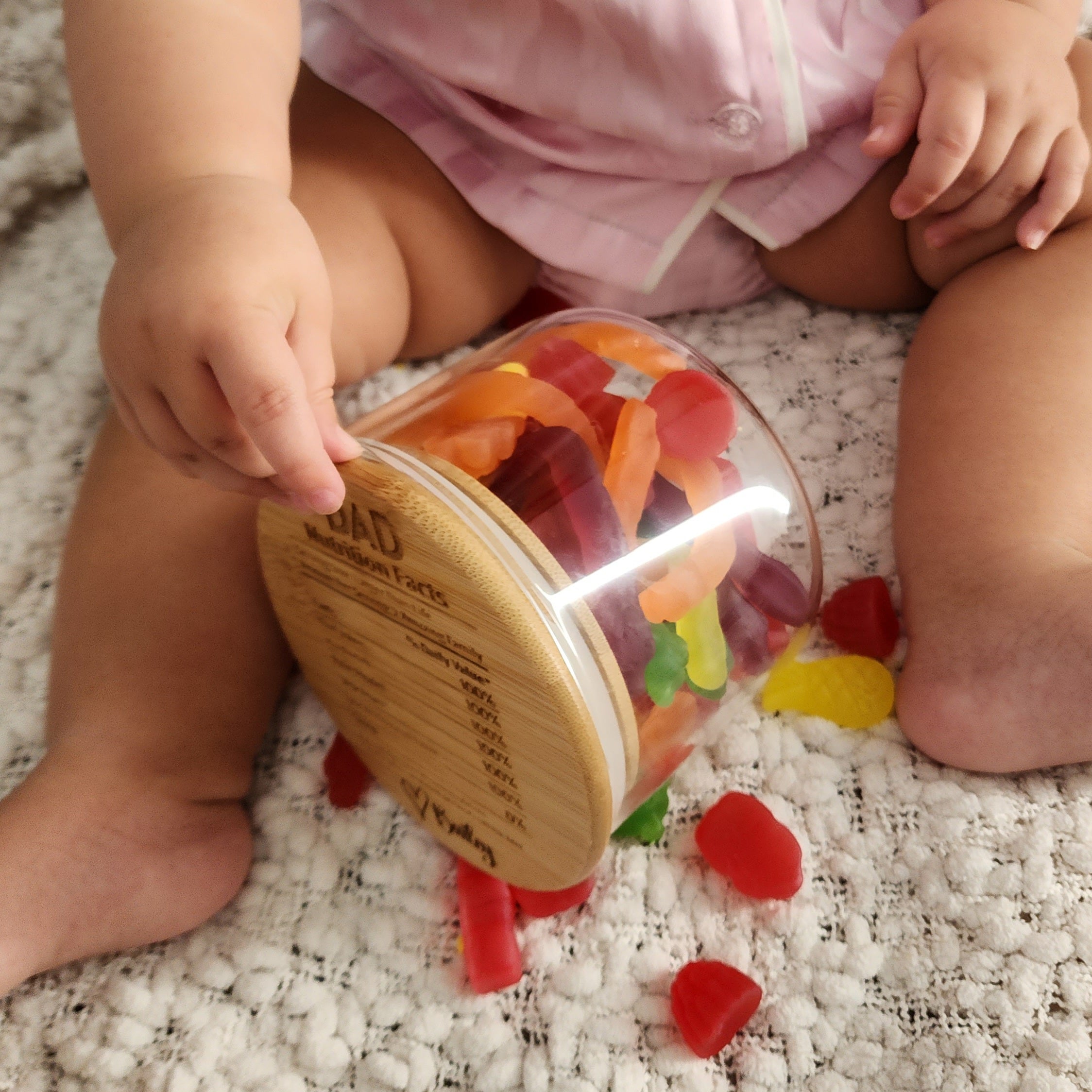 Nutrition Label Sweets Jar