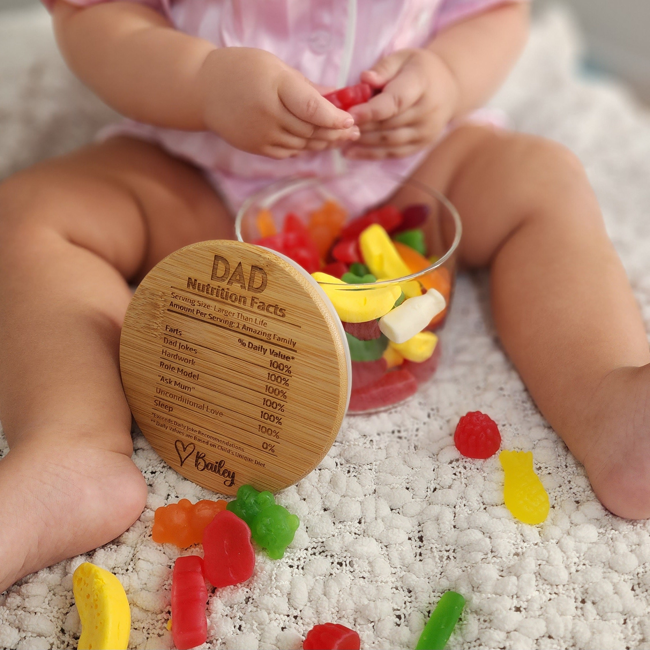 Nutrition Label Sweets Jar