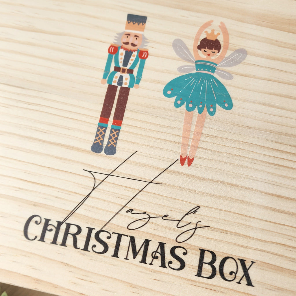 Nutcracker & Fairy Printed Christmas Box