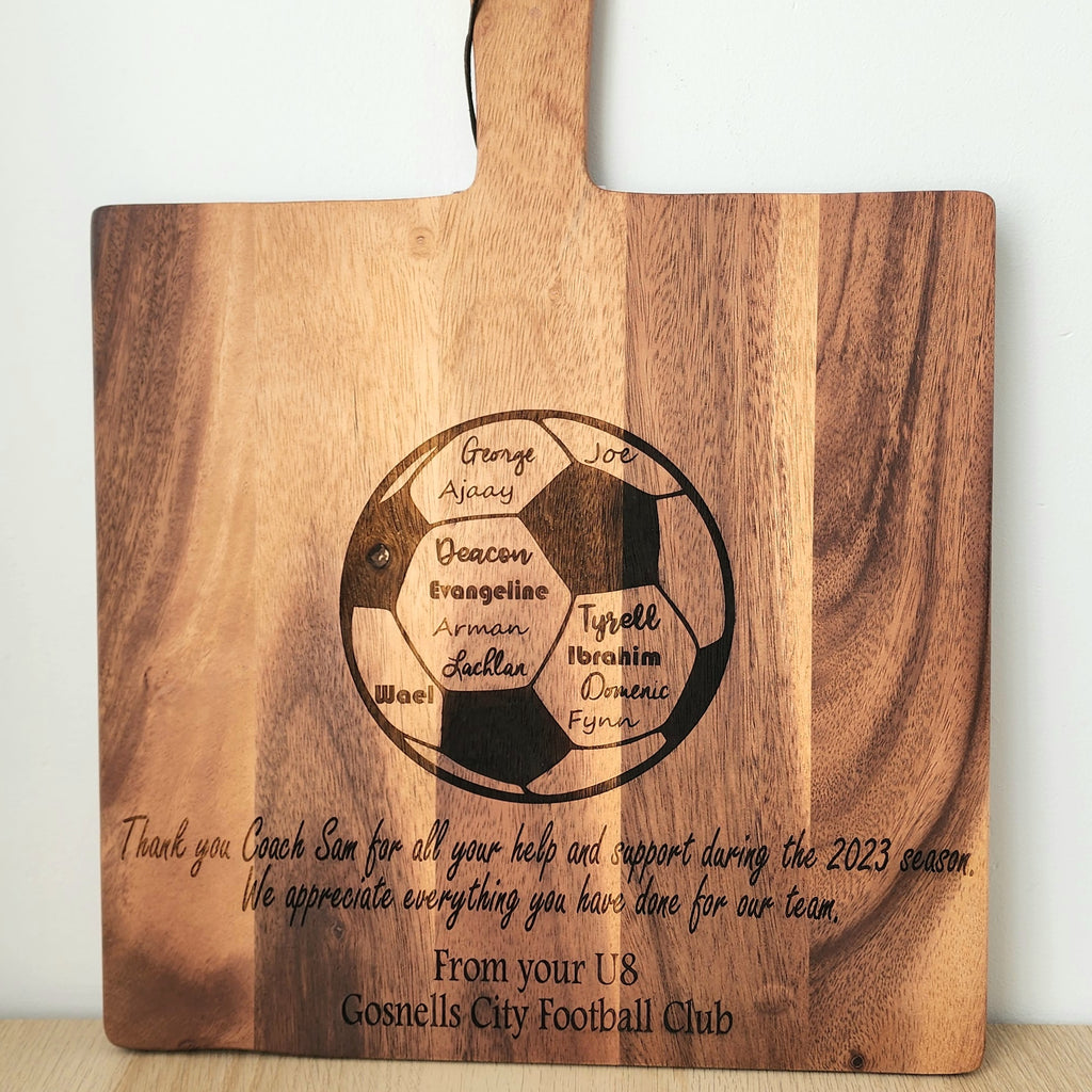 End of Year Coach Gift - Soccer Paddle
