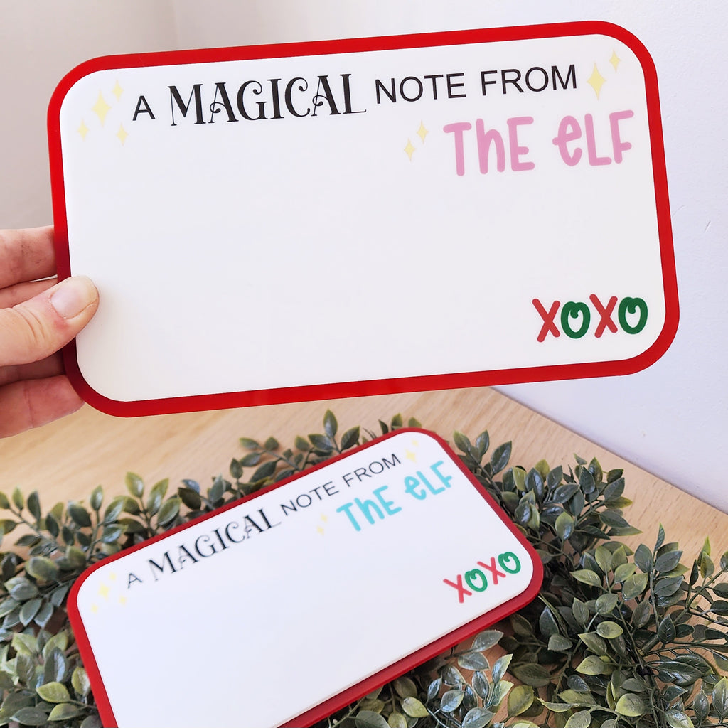 Elf Magical Note Message Board
