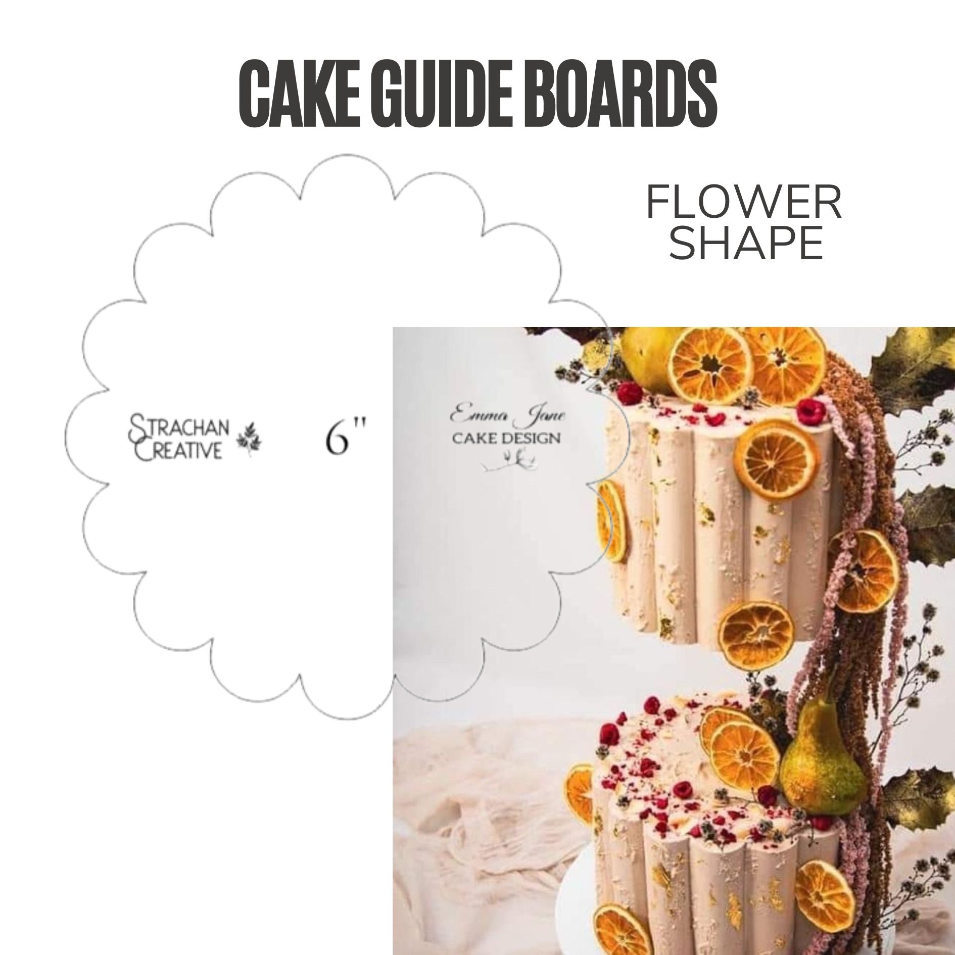 Flower Cake Guide Boards