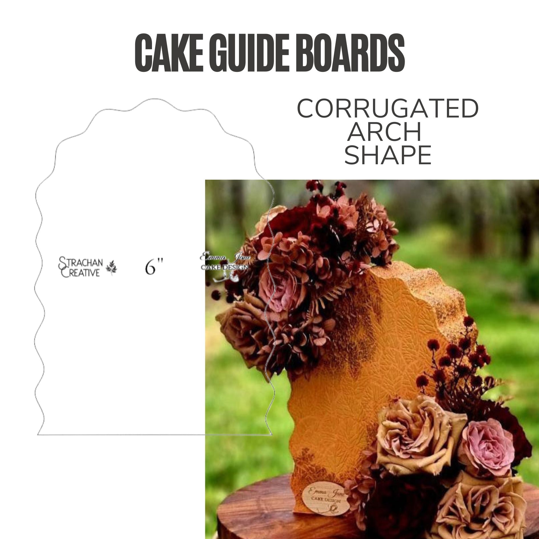 Corrugated Arch Cake Guide Boards – Strachan Creative