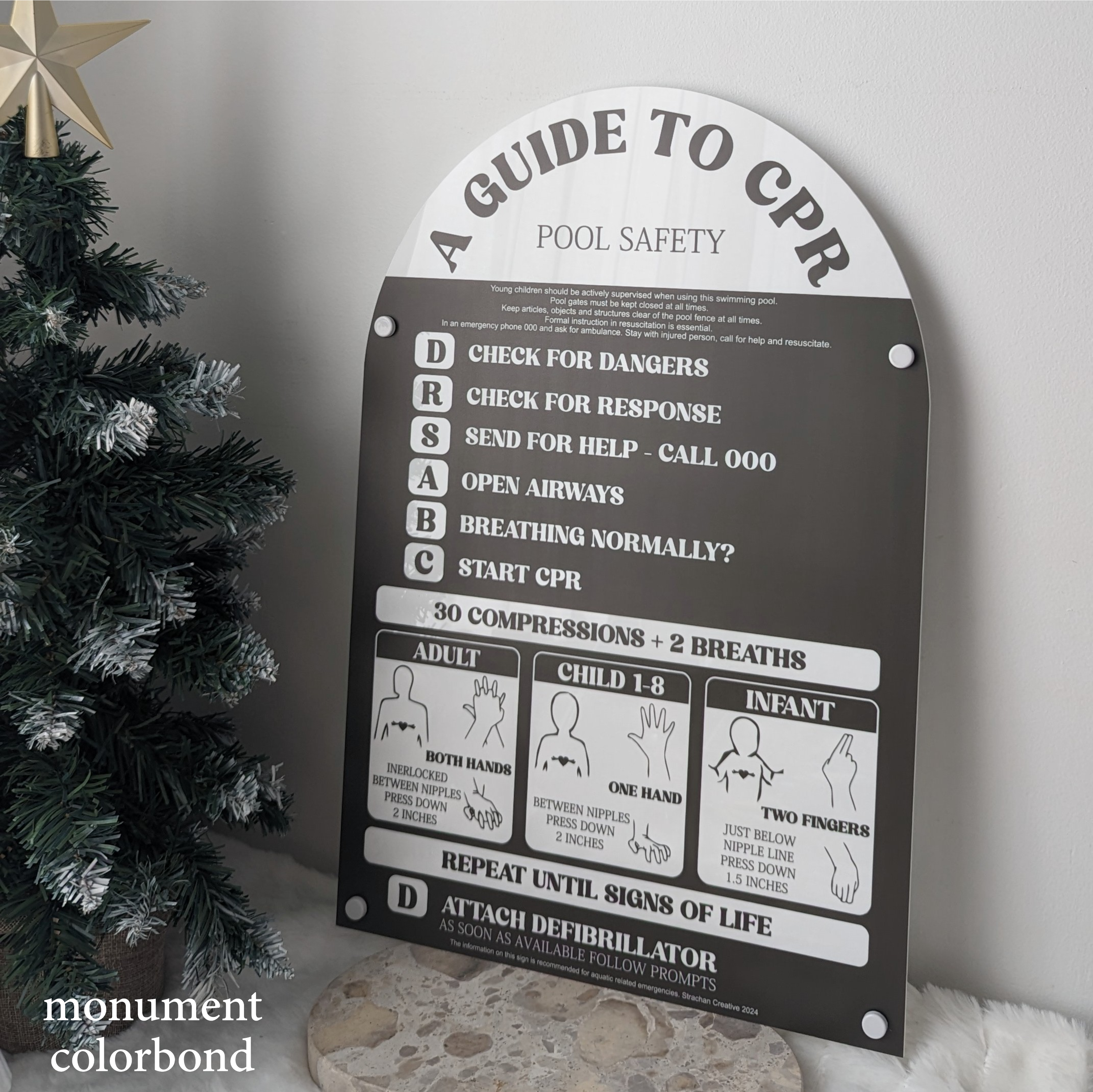 Pool Safety CPR Sign - ARCH