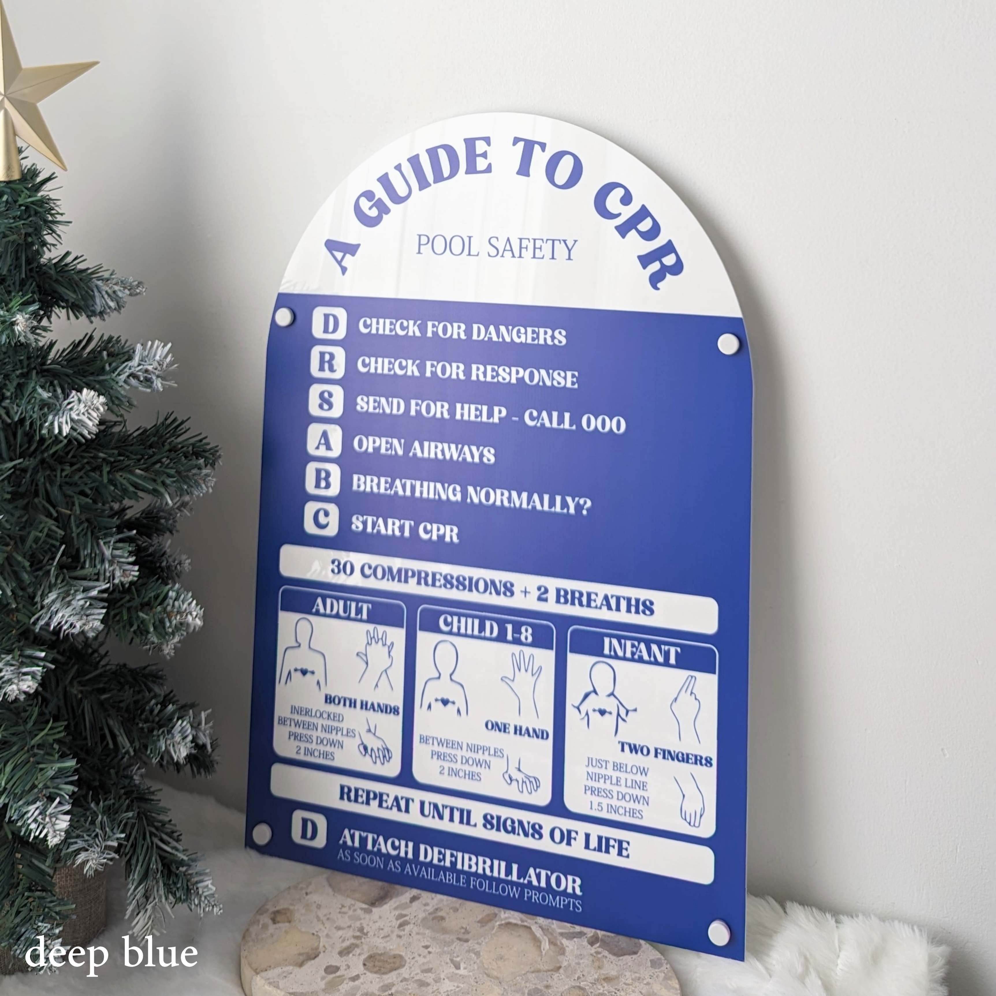 Pool Safety CPR Sign - ARCH