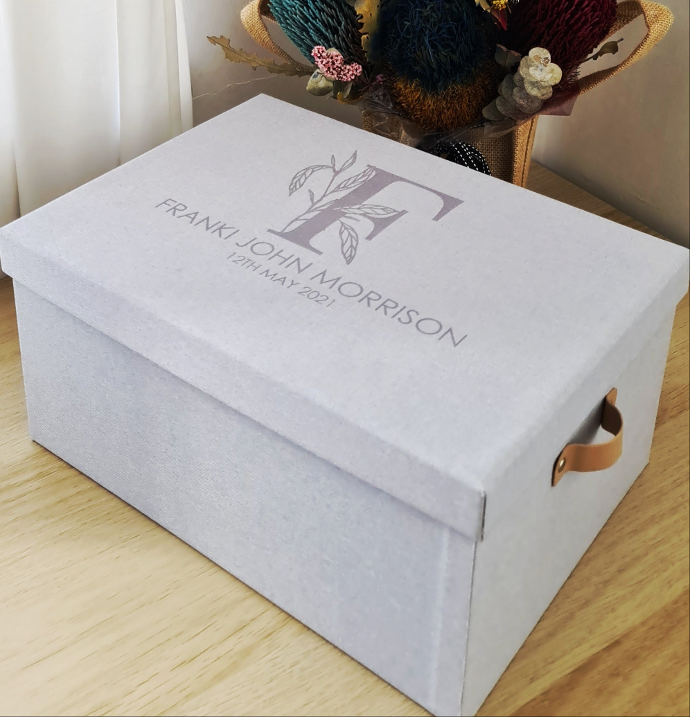 Linen Keepsake Box