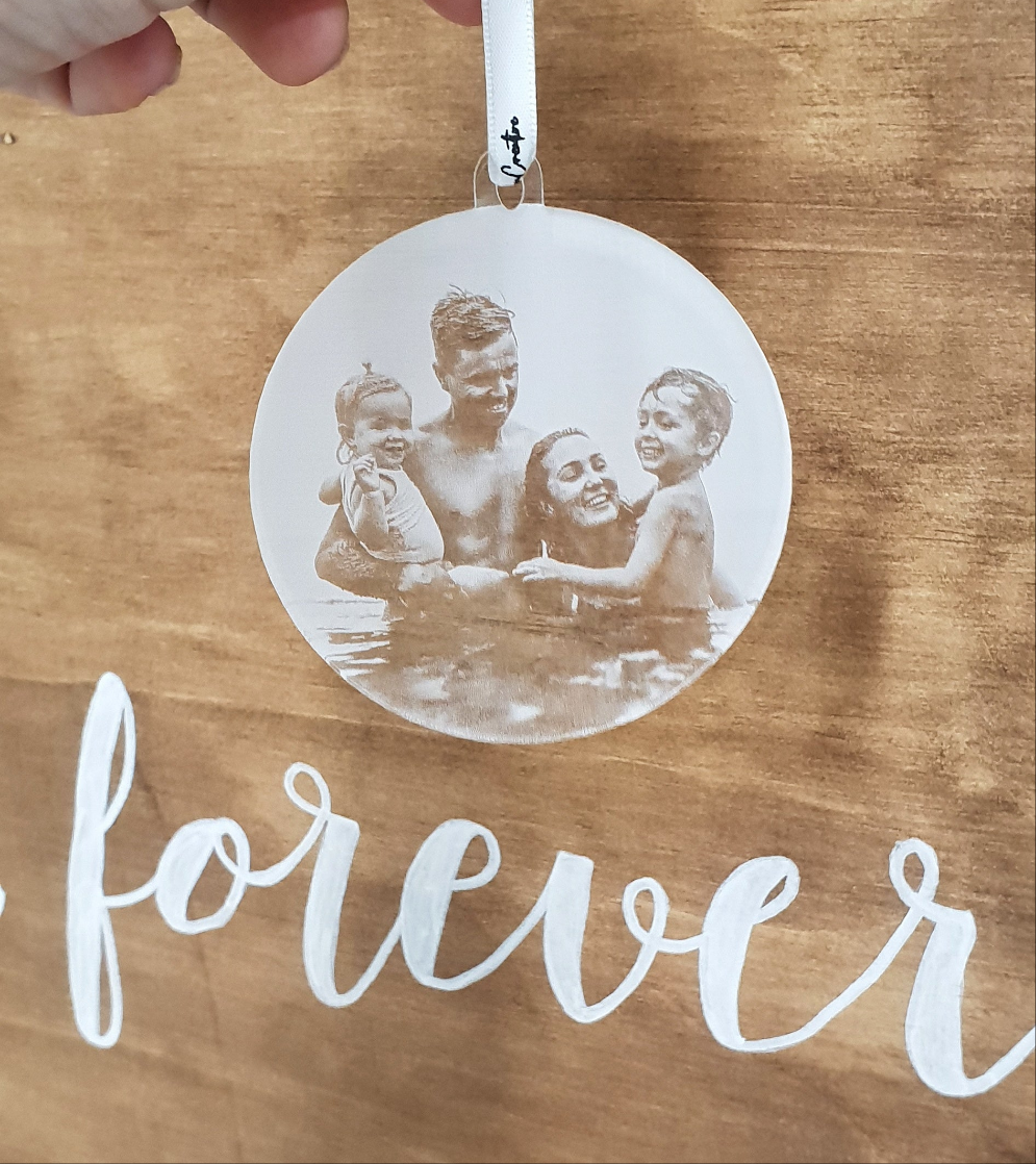 Photo Bauble - Engraved