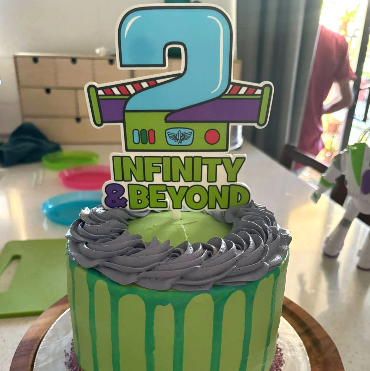 2 Infinity & Beyond Cake Topper