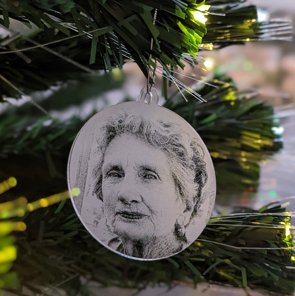Photo Bauble - Engraved