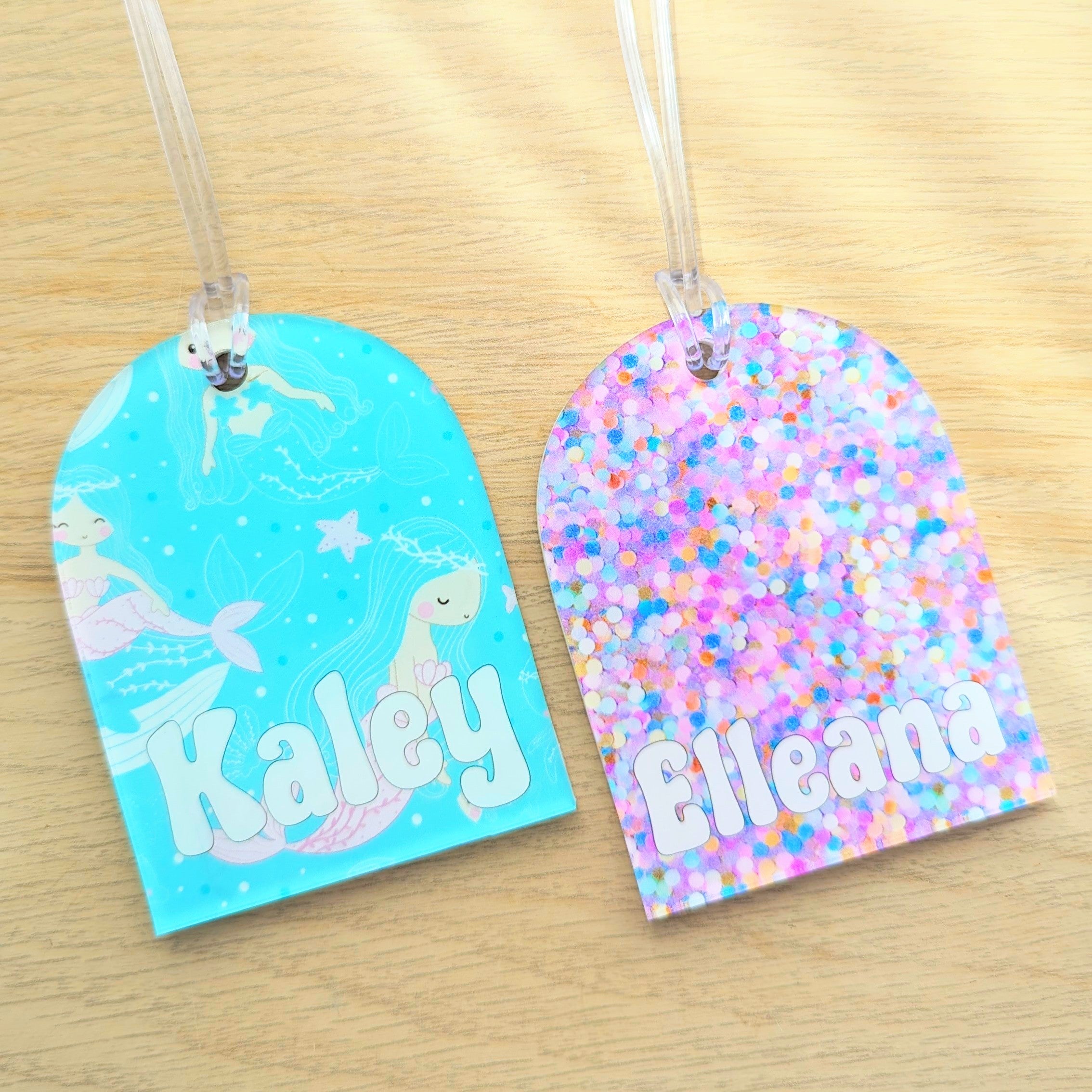 Printed Arch Acrylic Bag Tag