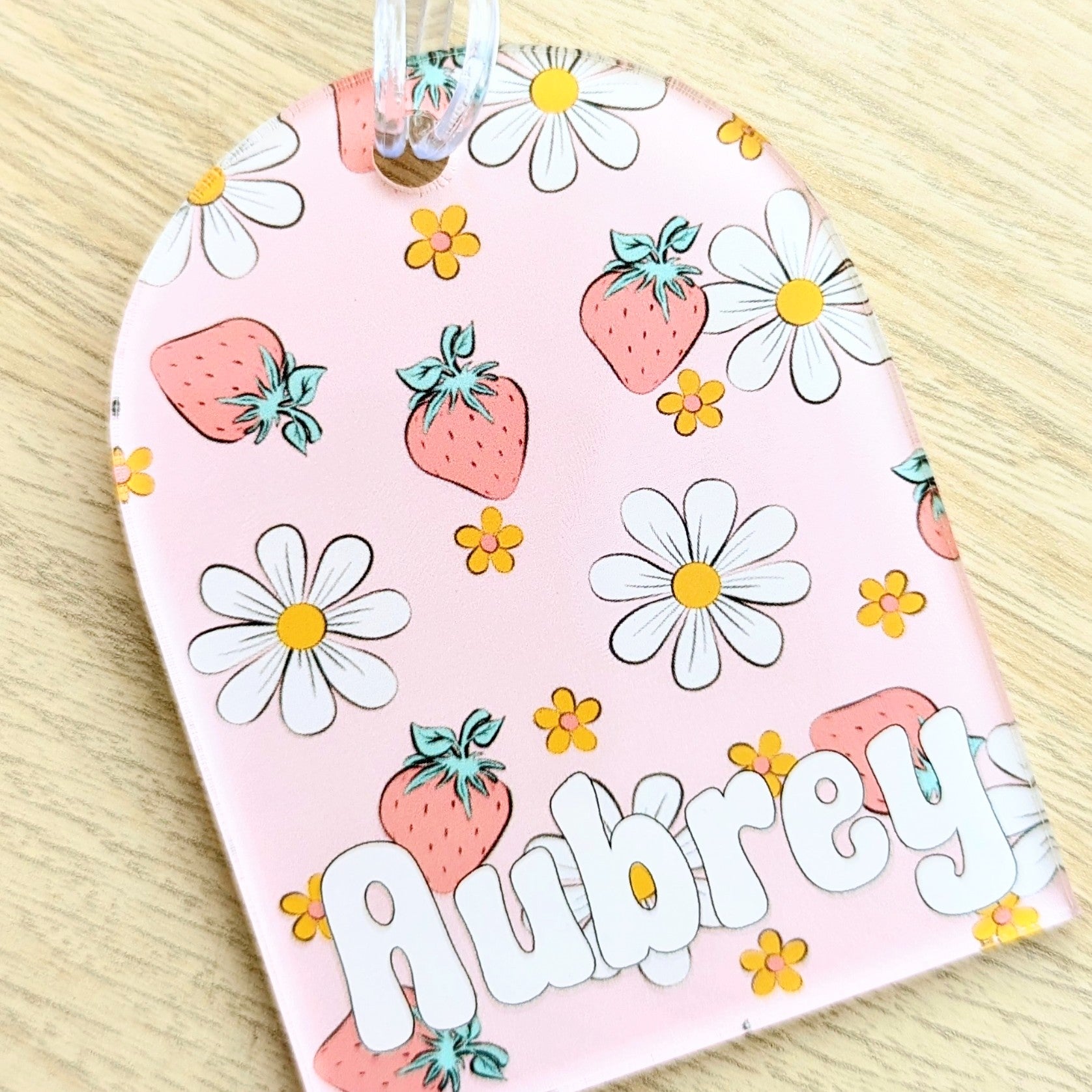 Printed Arch Acrylic Bag Tag