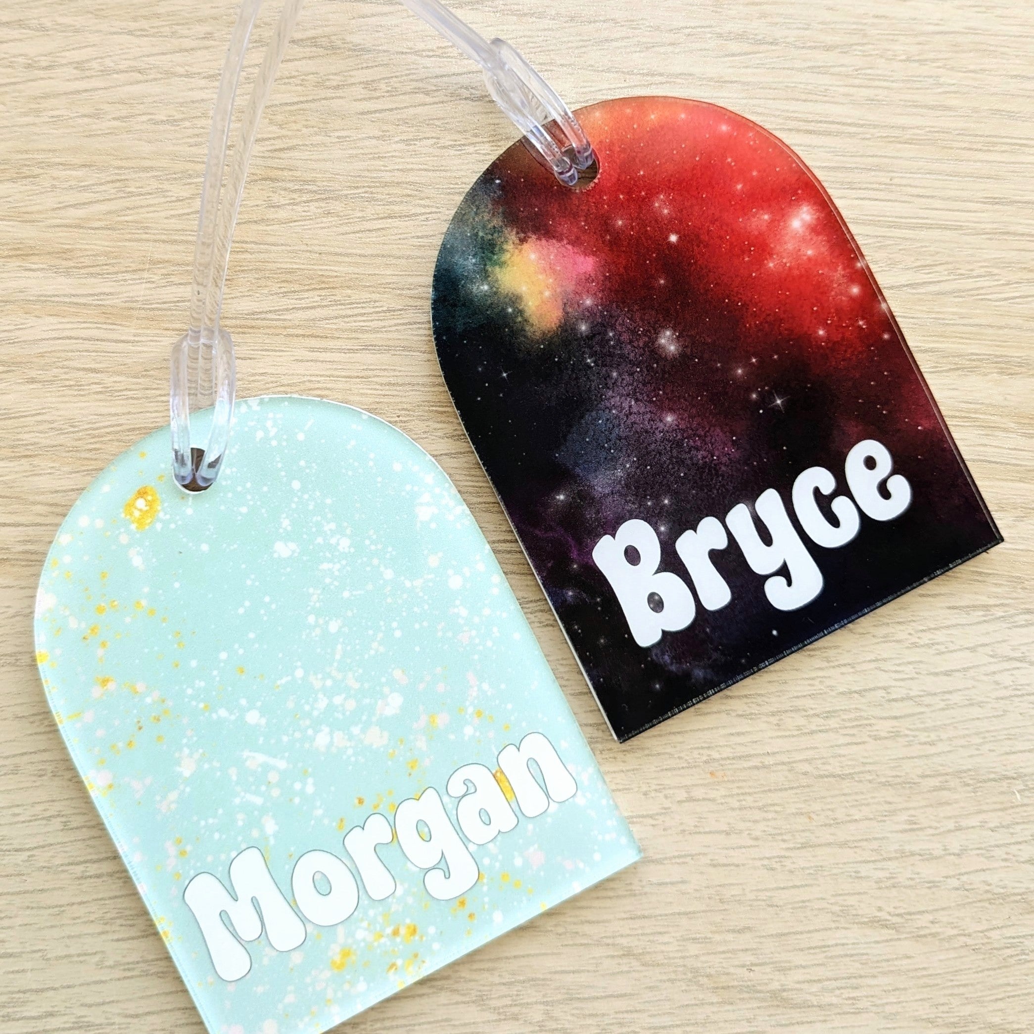 Printed Arch Acrylic Bag Tag