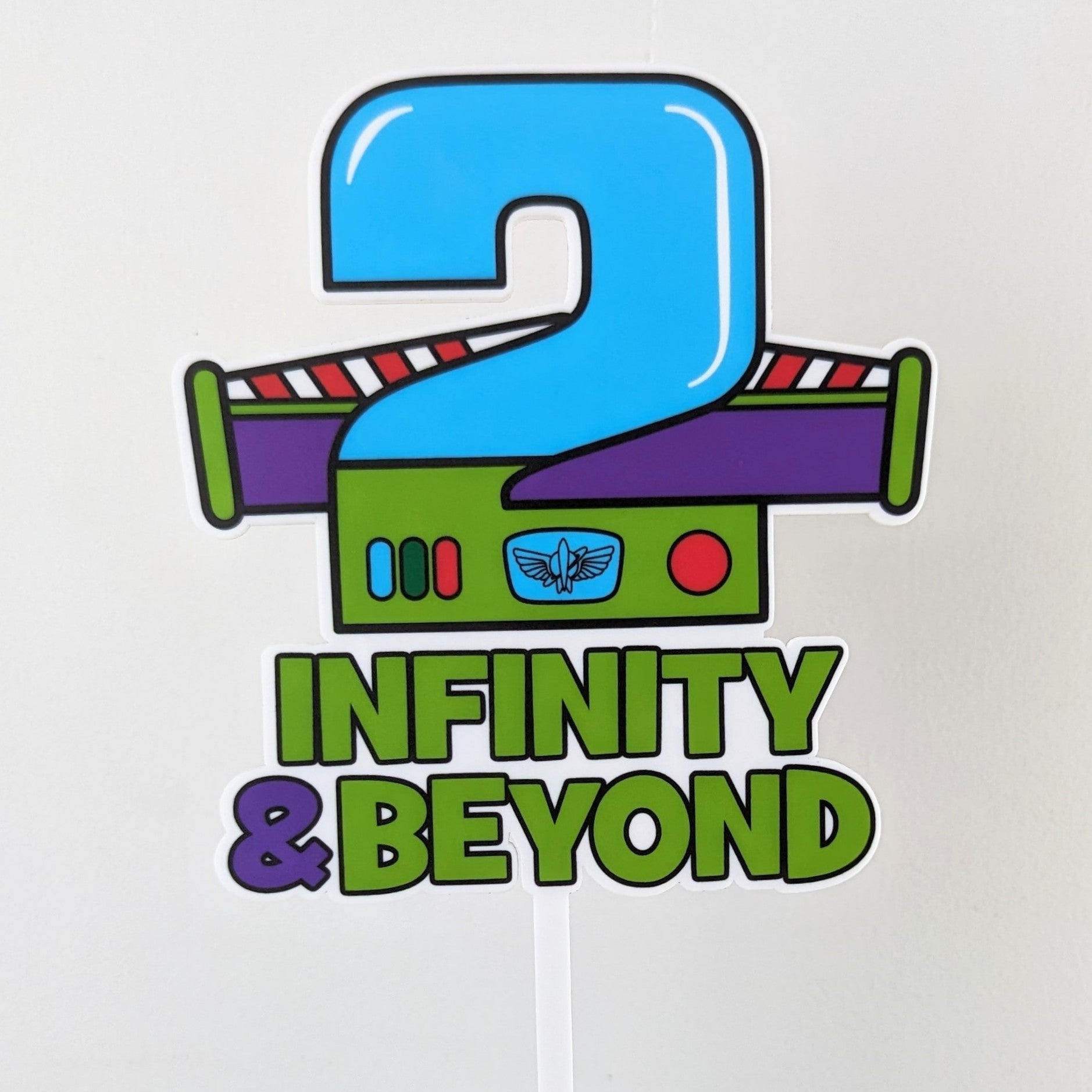 2 Infinity & Beyond Cake Topper