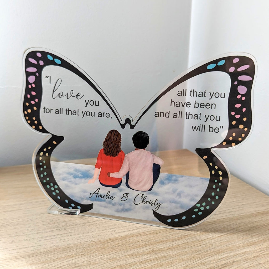 Your Wings Were Ready, But Our Hearts Were Not - Butterfly Memorial Plaque