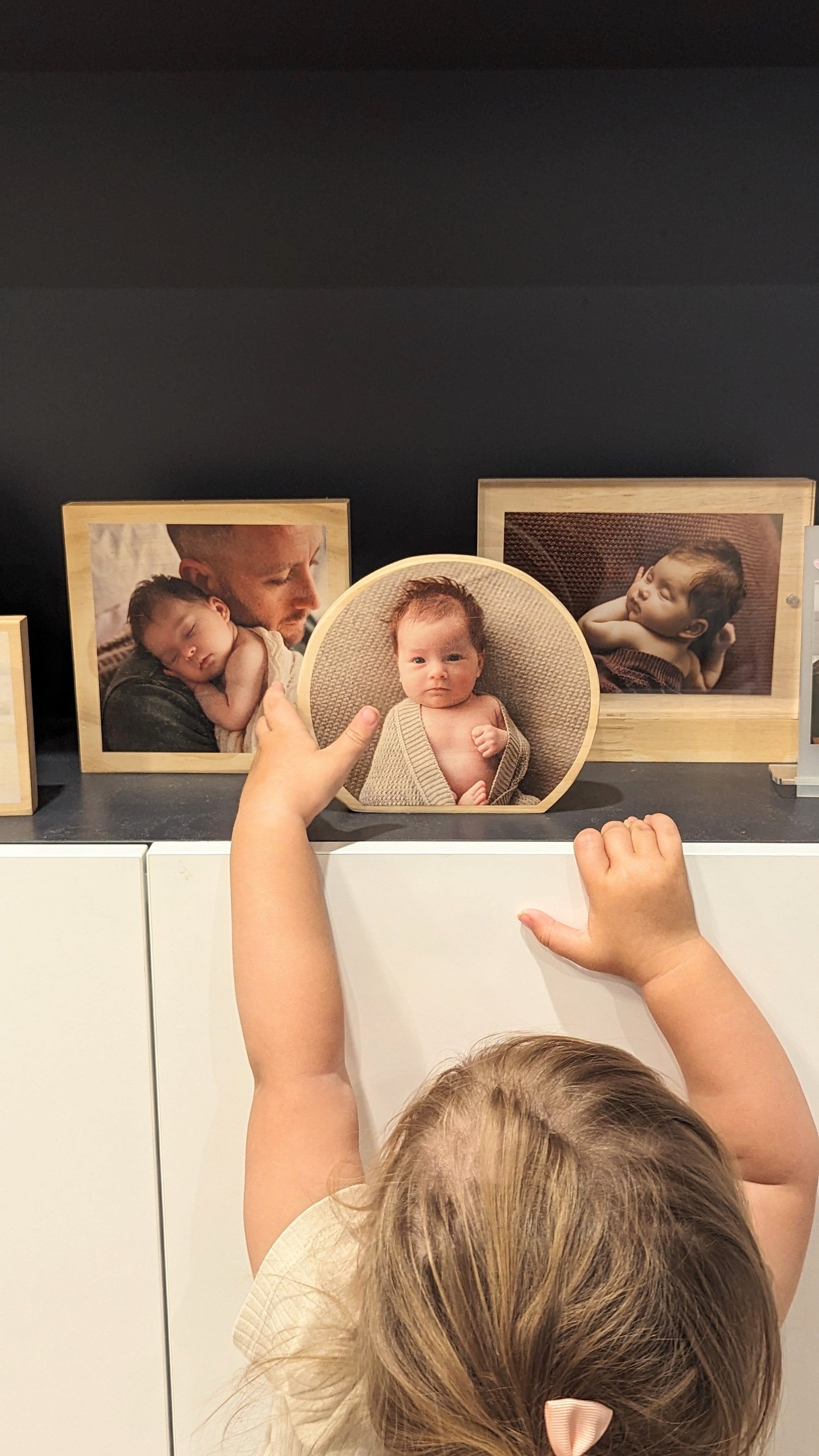 Solid Timber Photo Block - Circle