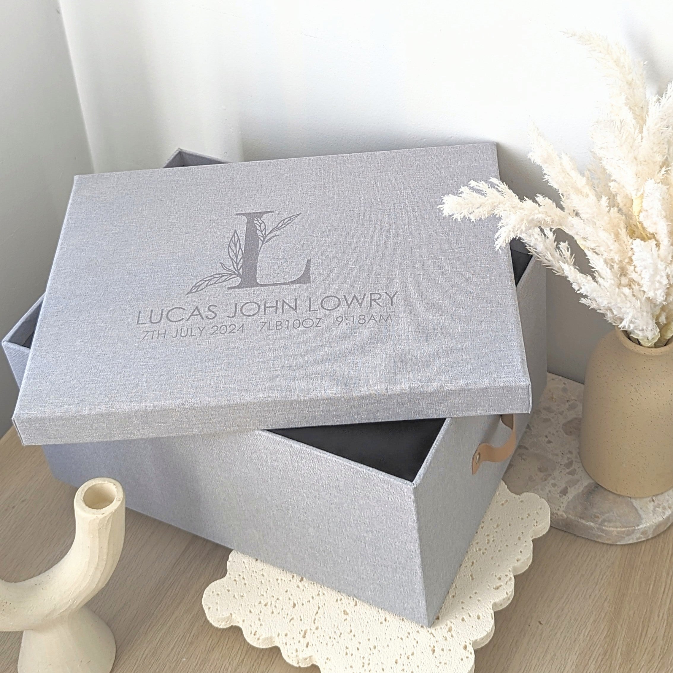 Linen Keepsake Box