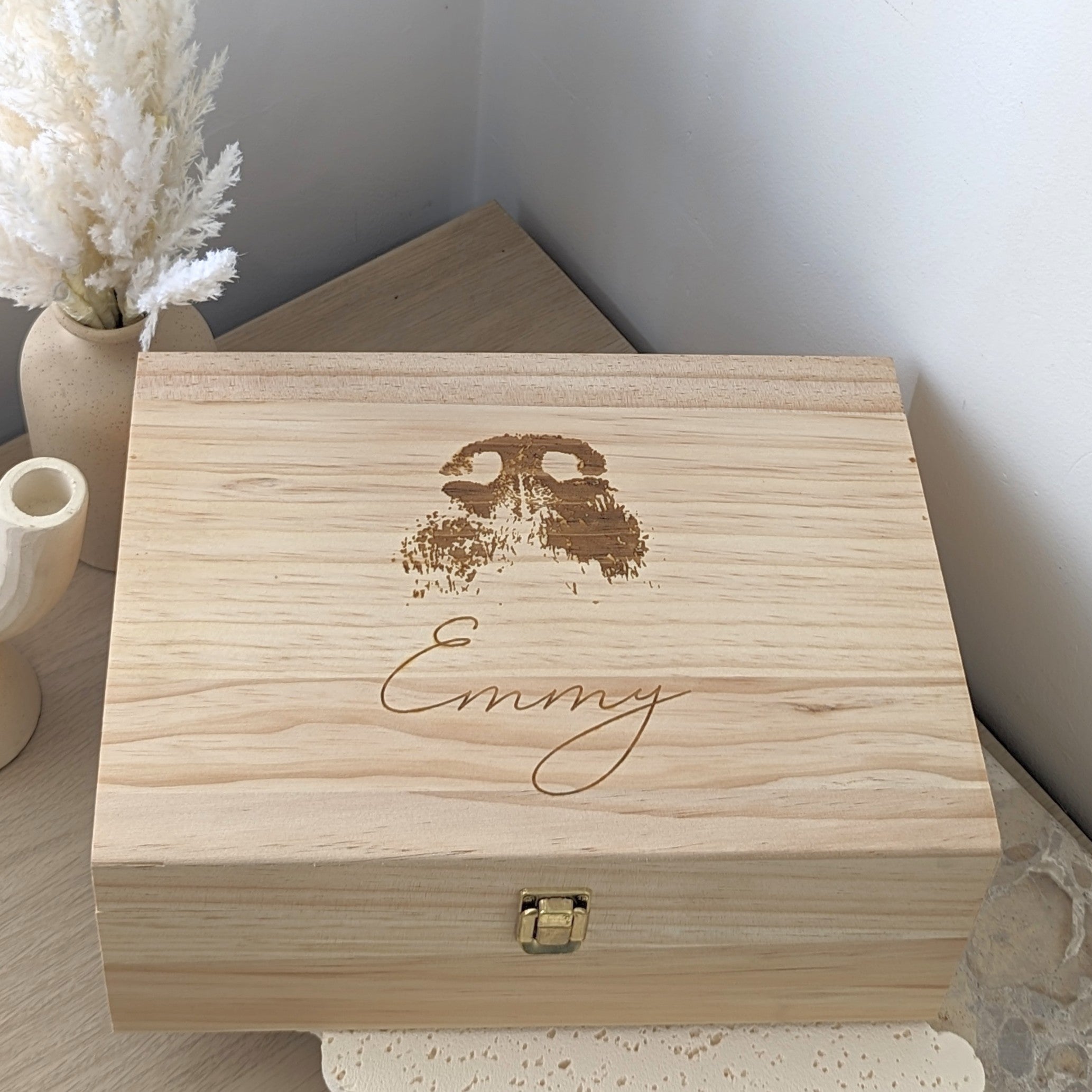 Paw Print Keepsake Box