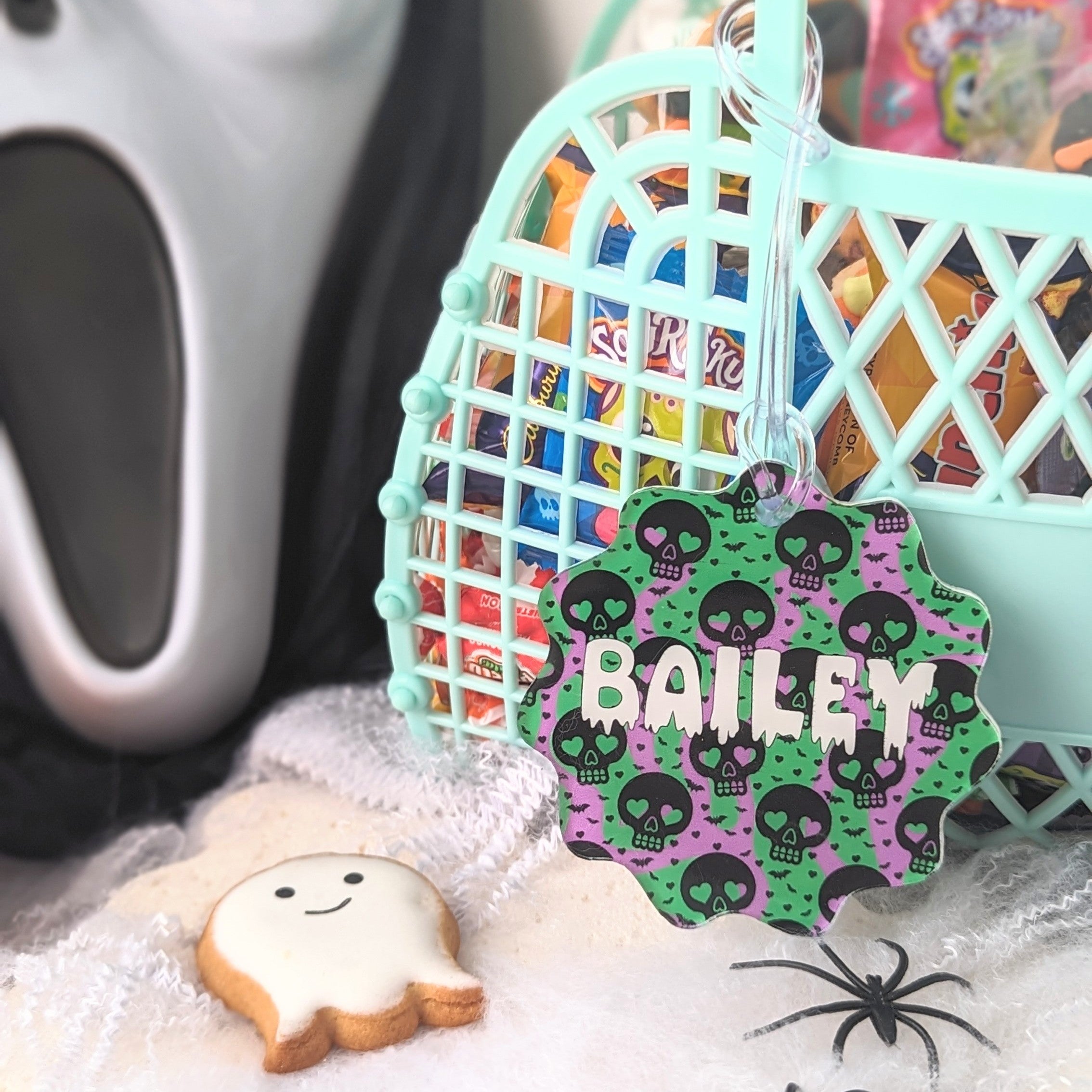 Printed Halloween Acrylic Bag Tag