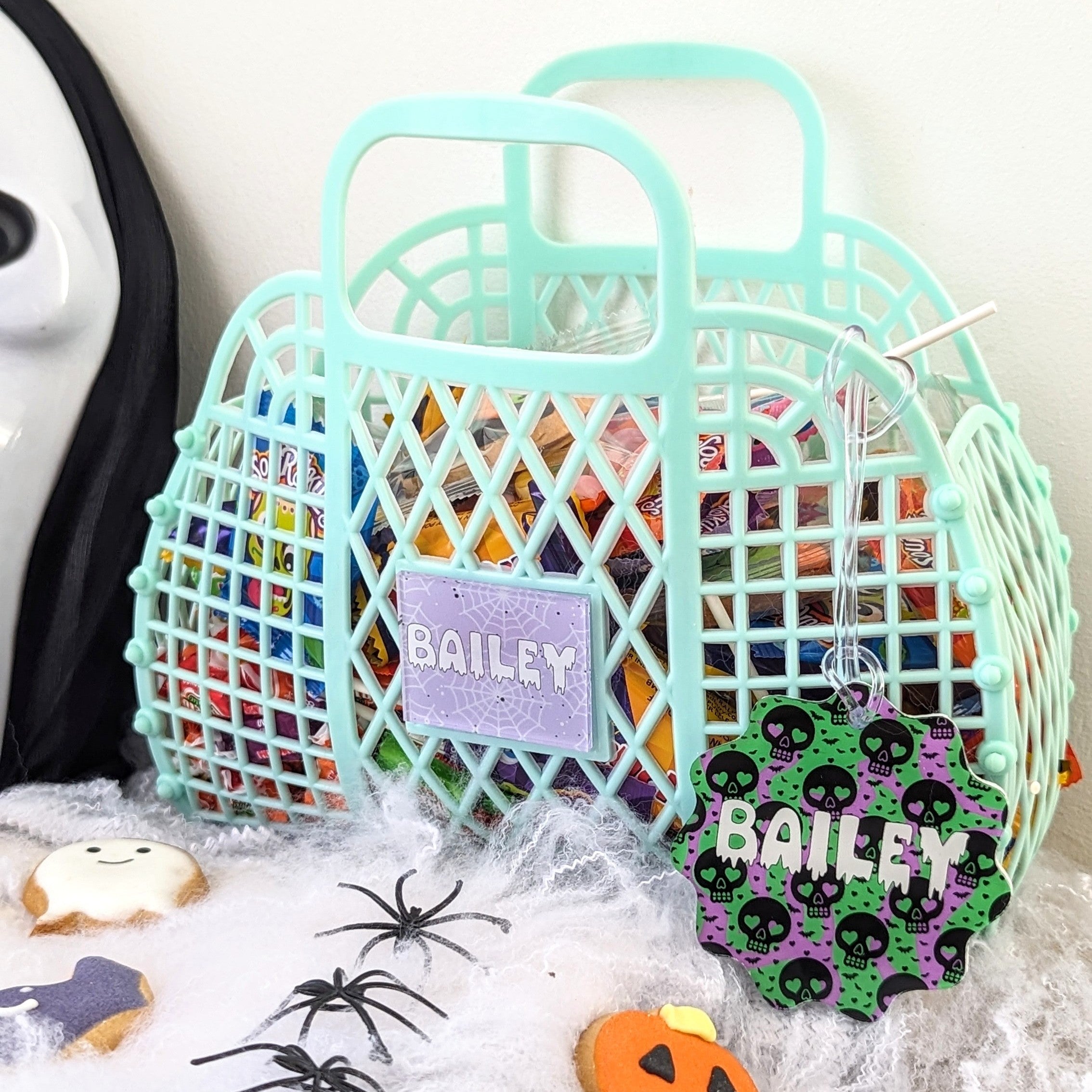 Printed Halloween Acrylic Bag Tag