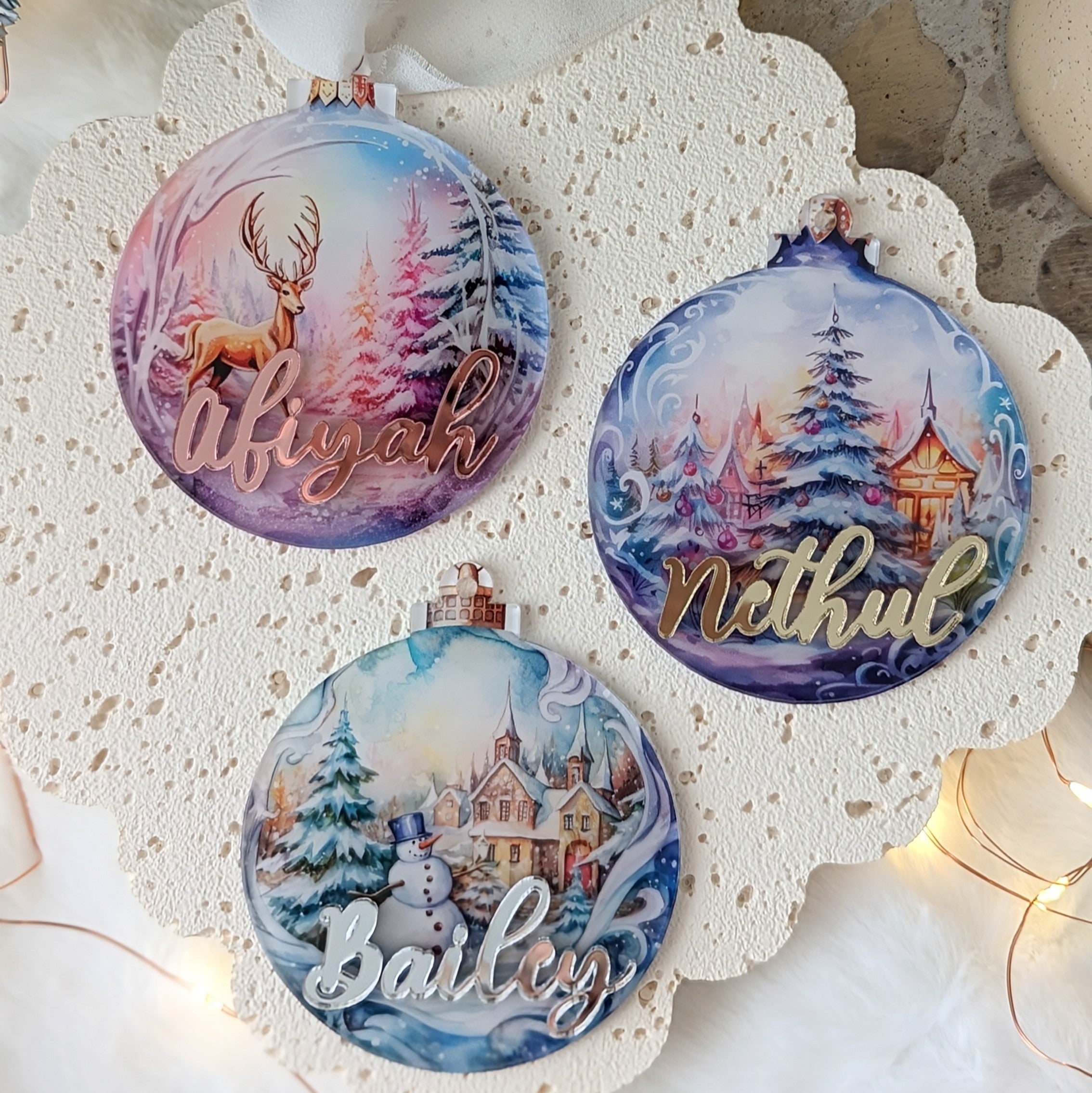 Winter Wonderland Christmas Baubles