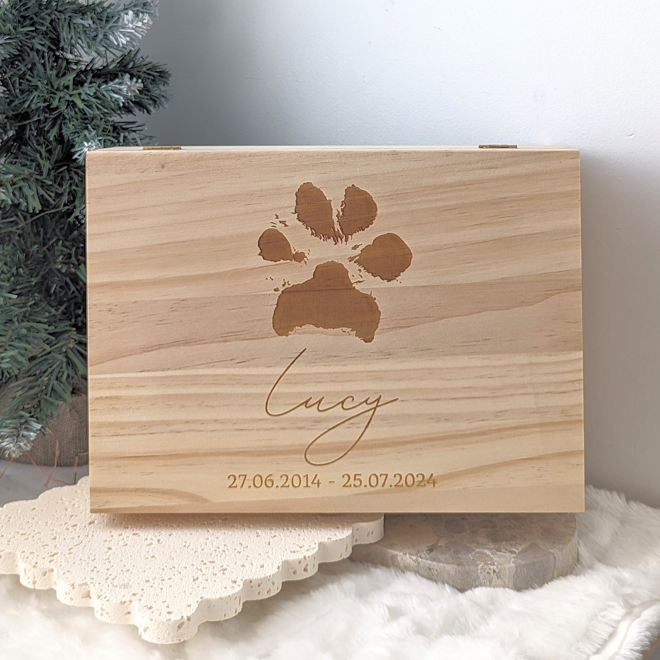 Paw Print Keepsake Box