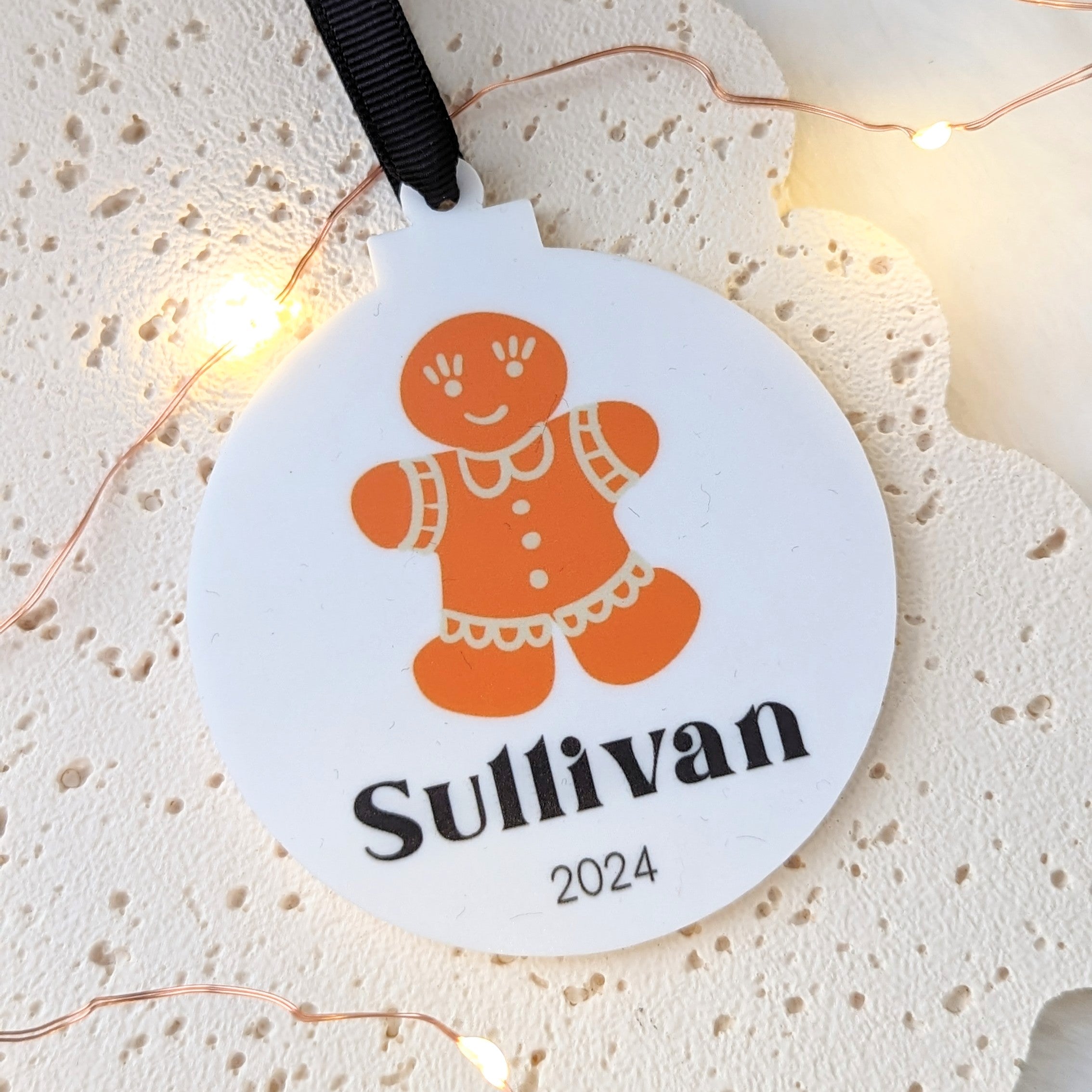 Retro Personalised Christmas Bauble (various designs)