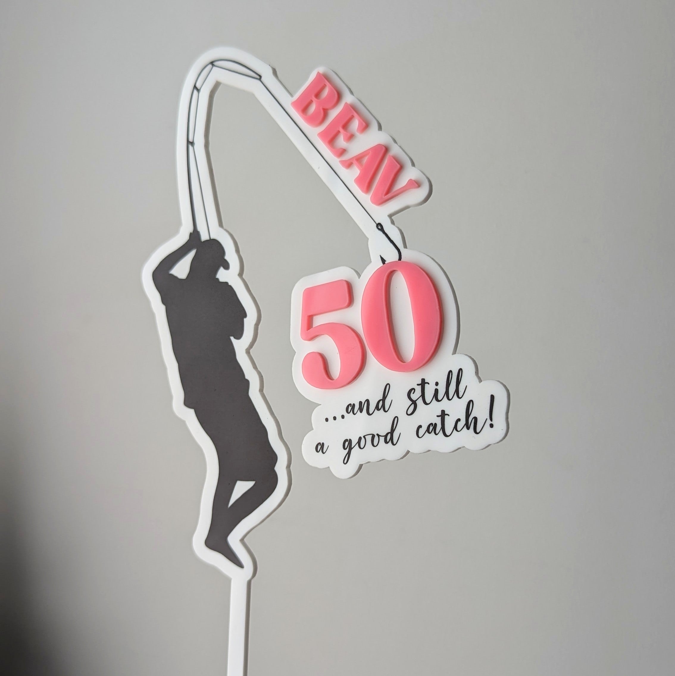 Good Catch Cake Topper