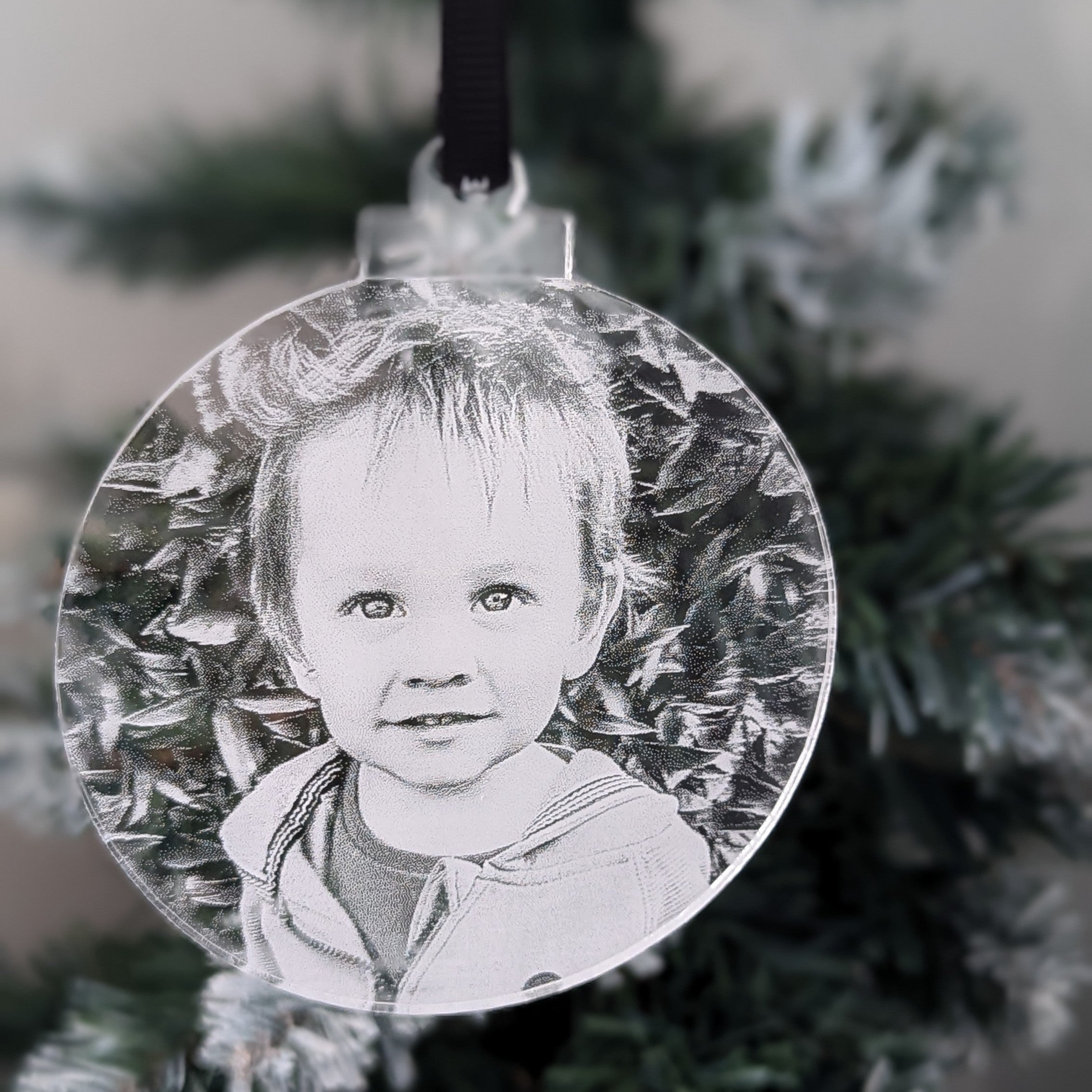 Photo Bauble - Engraved