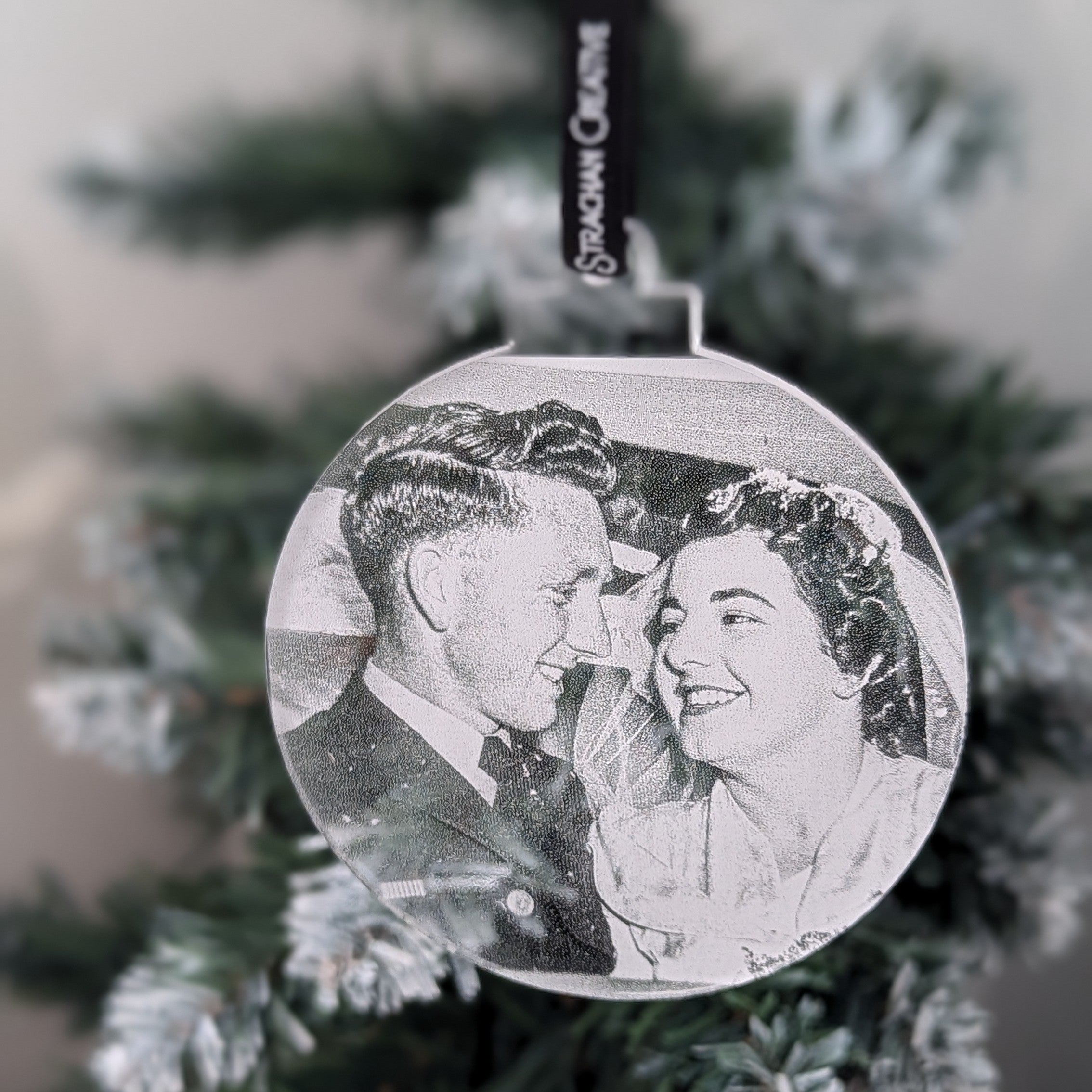 Photo Bauble - Engraved