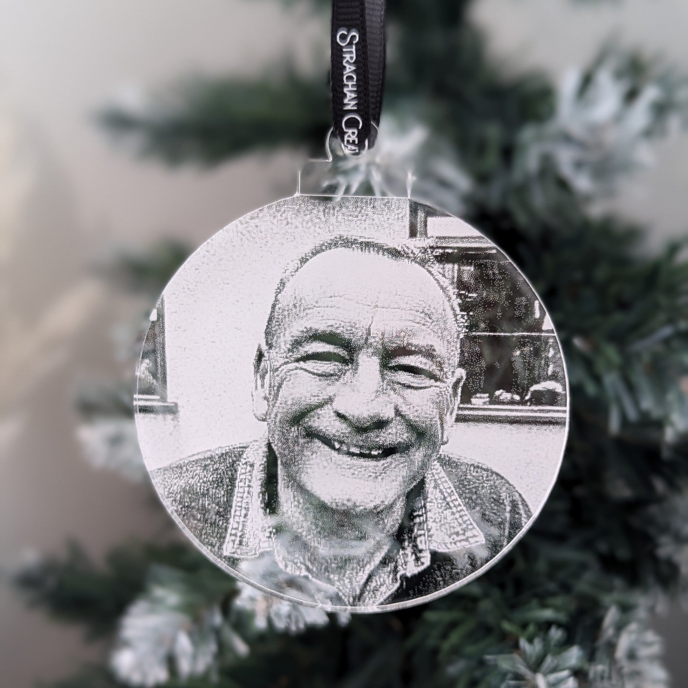 Photo Bauble - Engraved