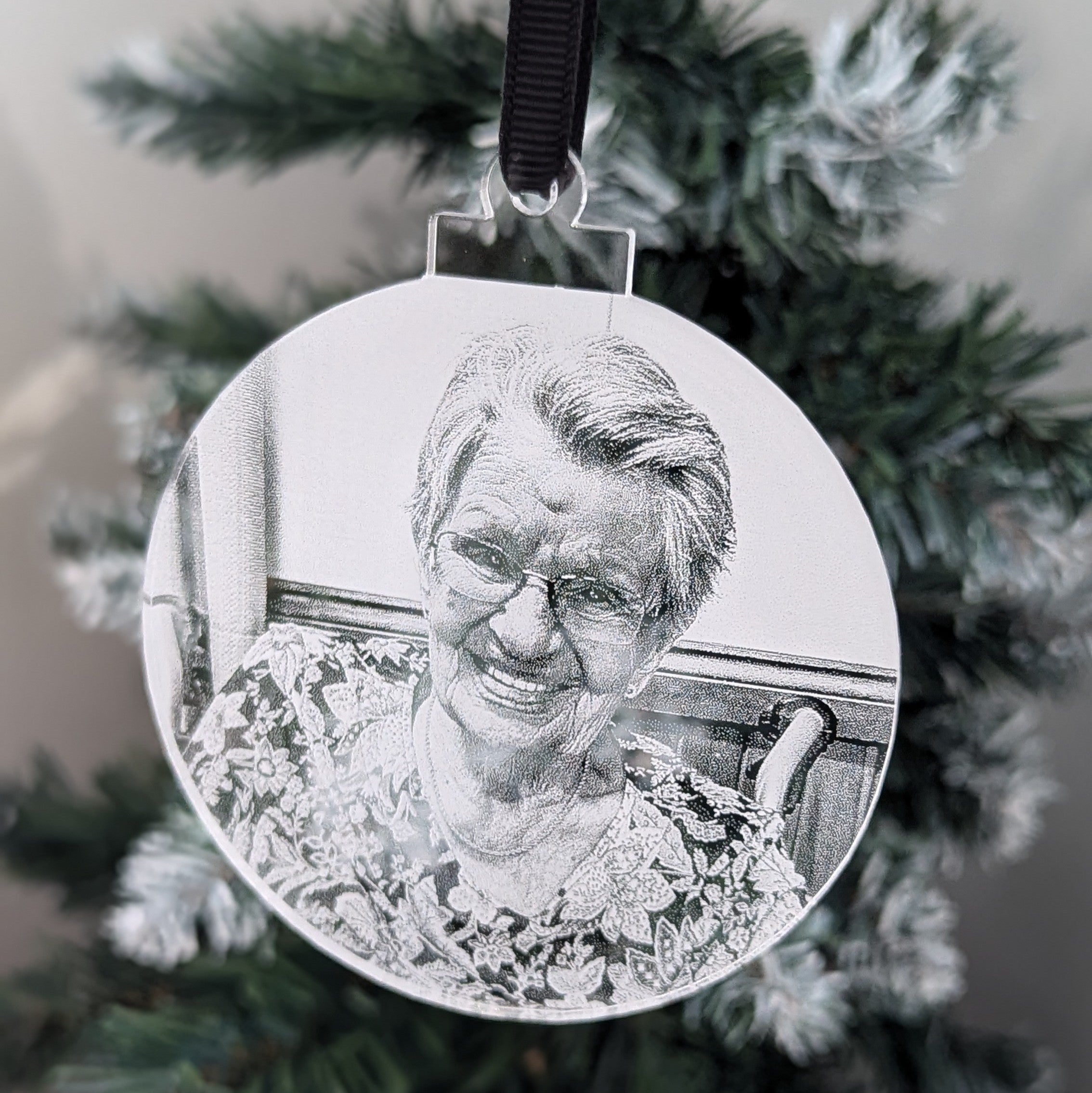 Photo Bauble - Engraved