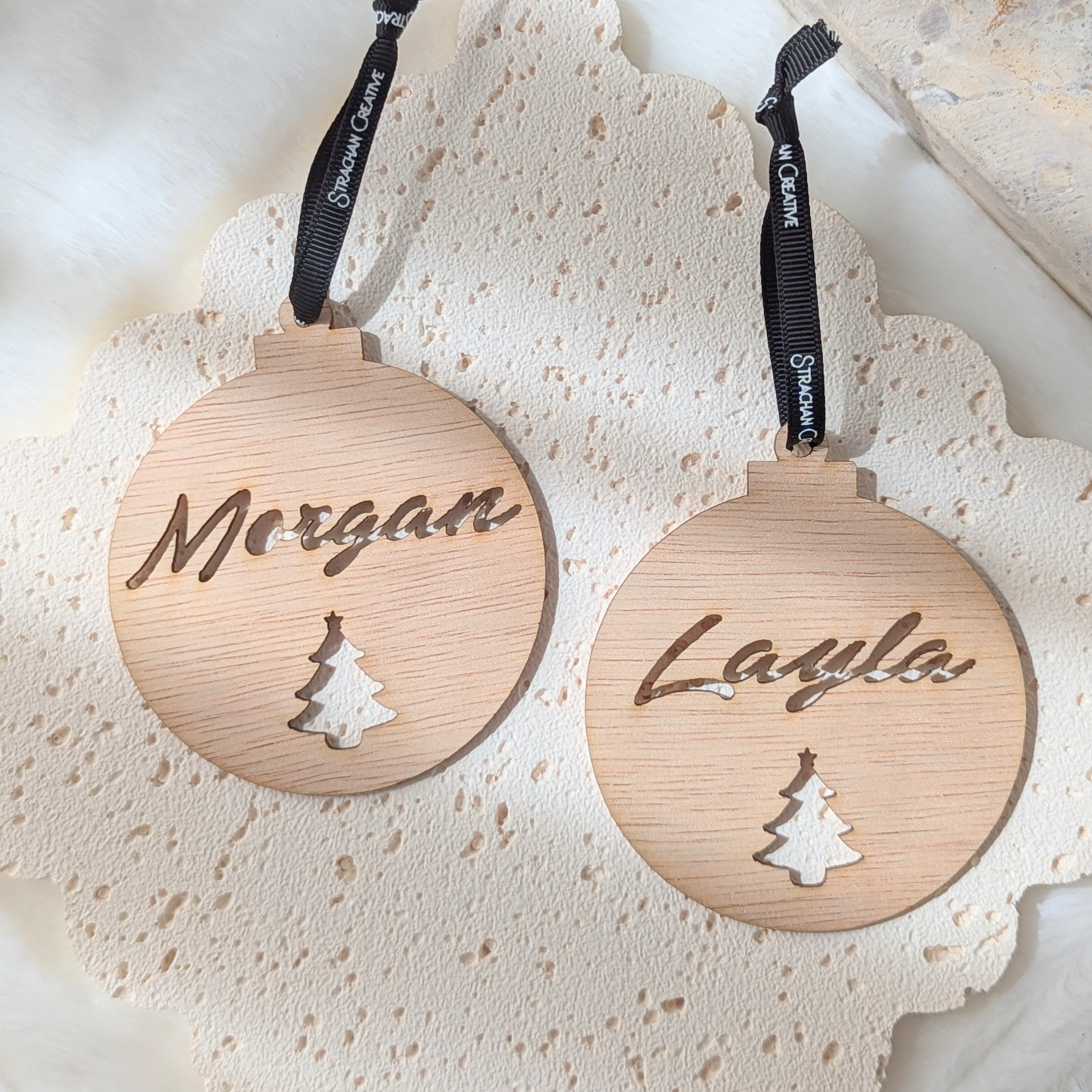 Personalised Christmas Bauble - Style #2