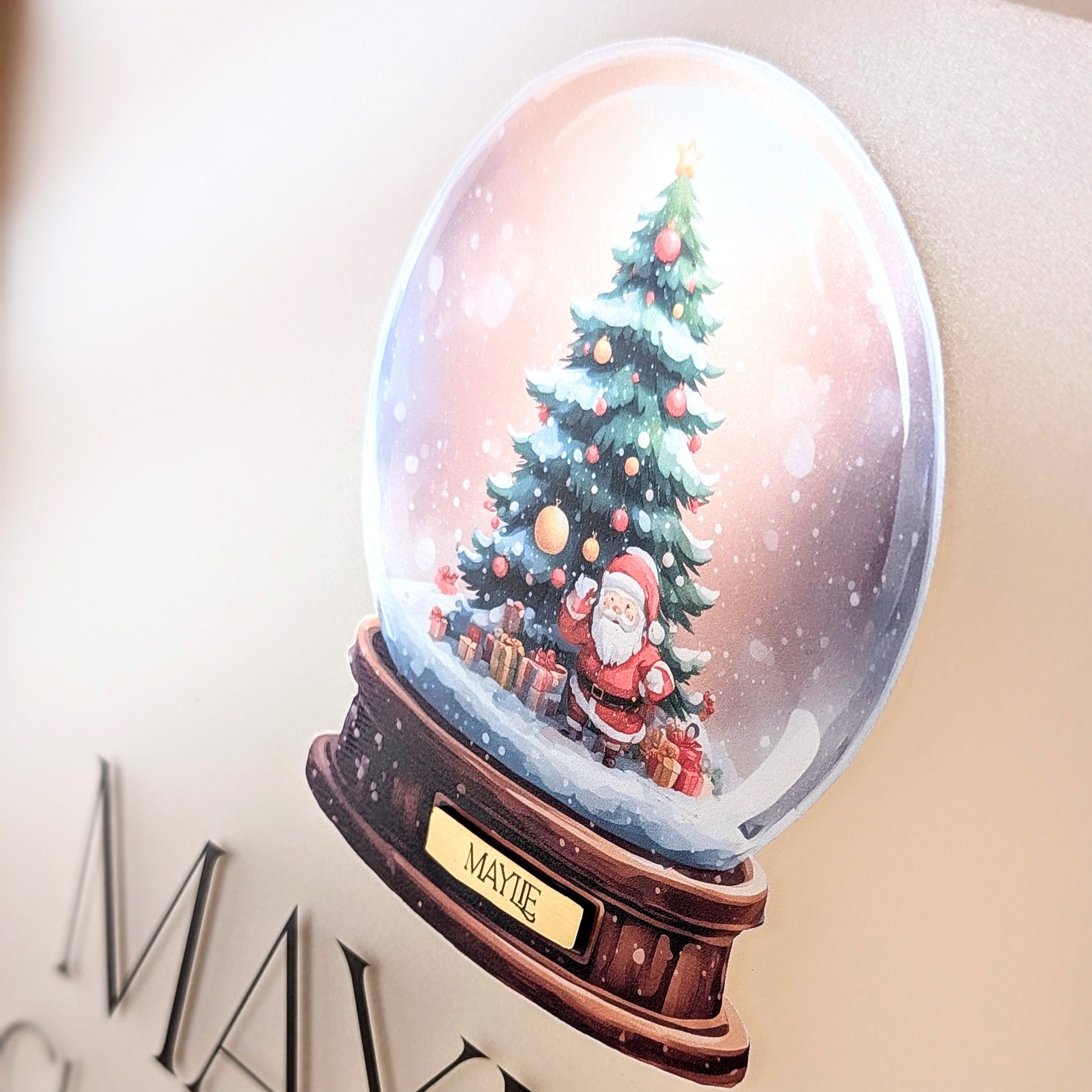 Snowglobe Christmas Box