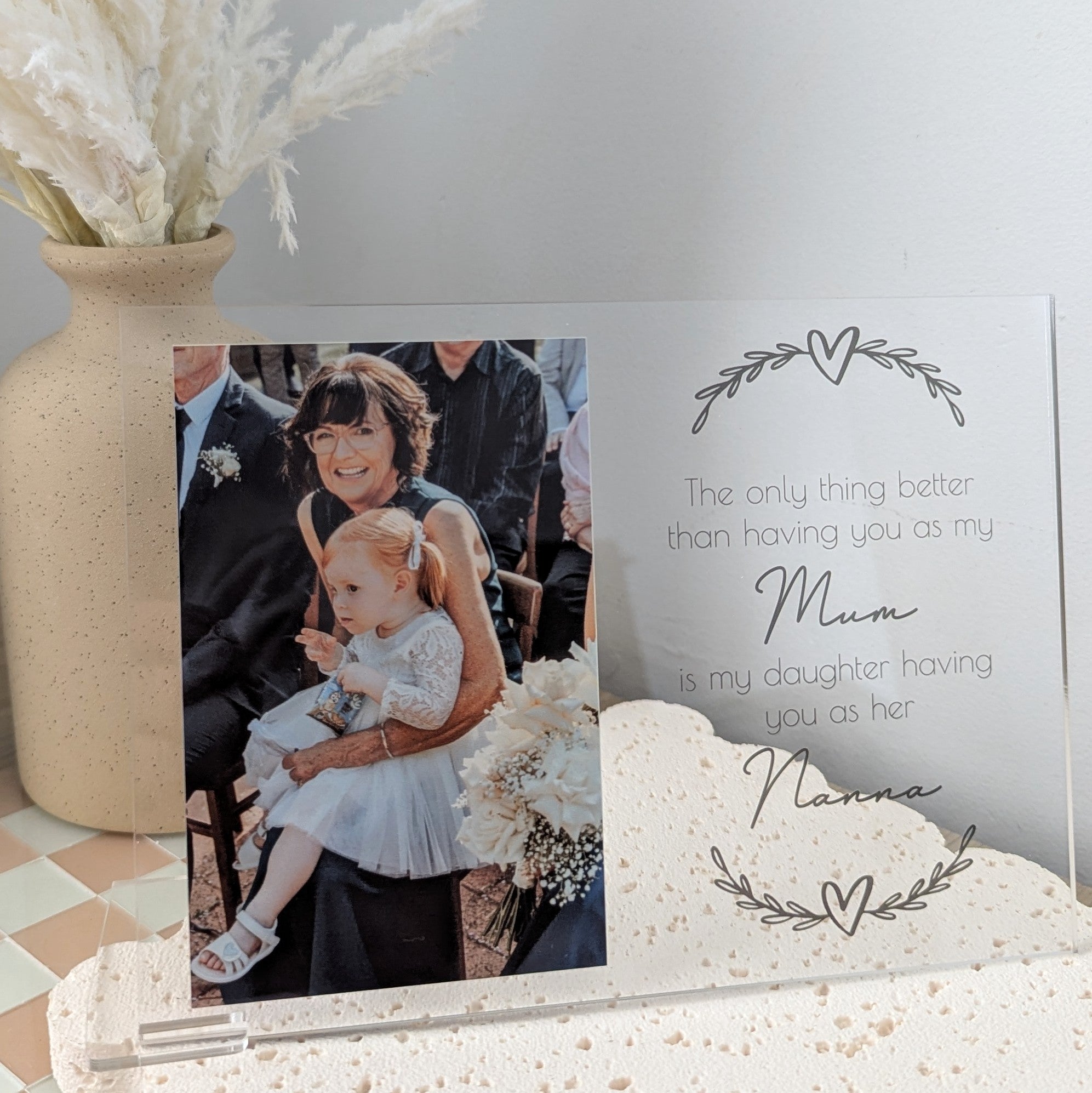 The Only Thing Better - Acrylic Photo Plaque (Landscape)