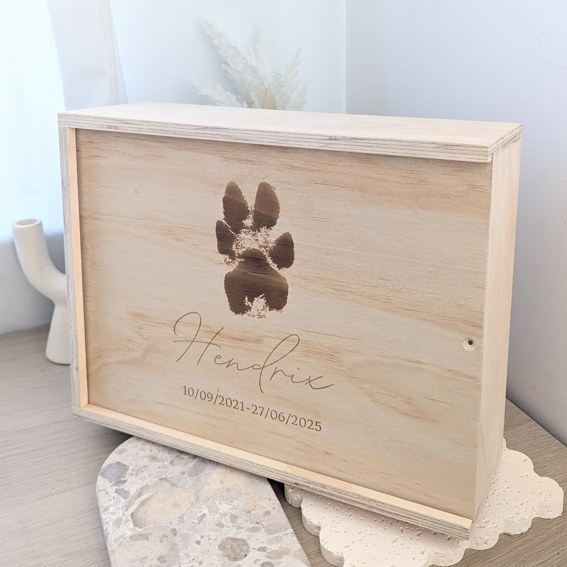 Paw Print Keepsake Box