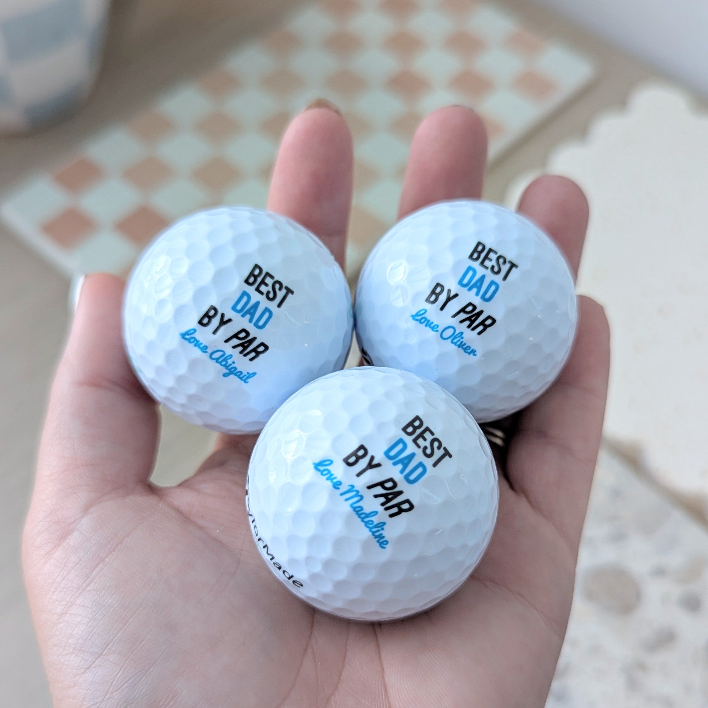 Personalised Golf Balls (set of 3) - By Par Design