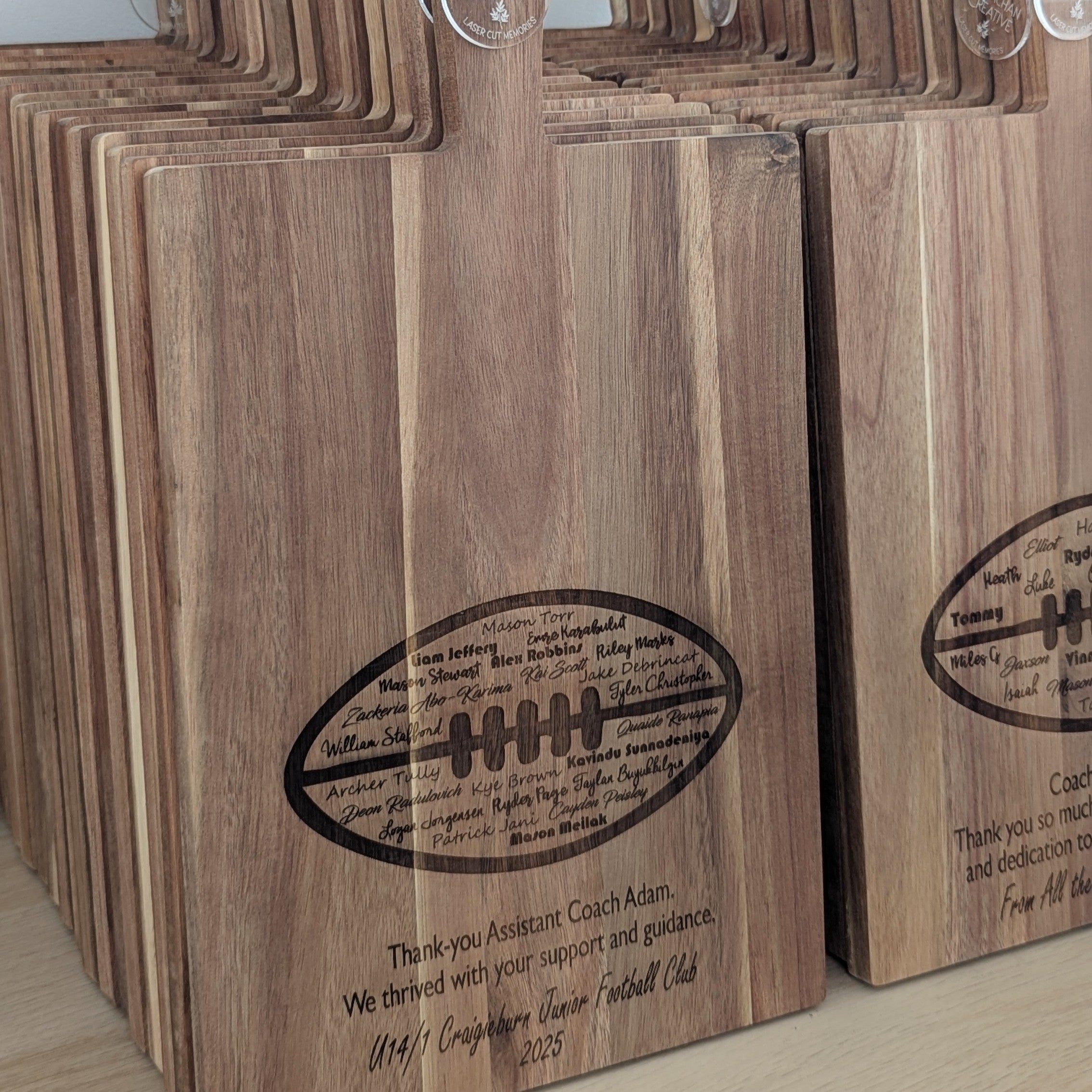 End of Year Coach Gift - AFL Football Paddle