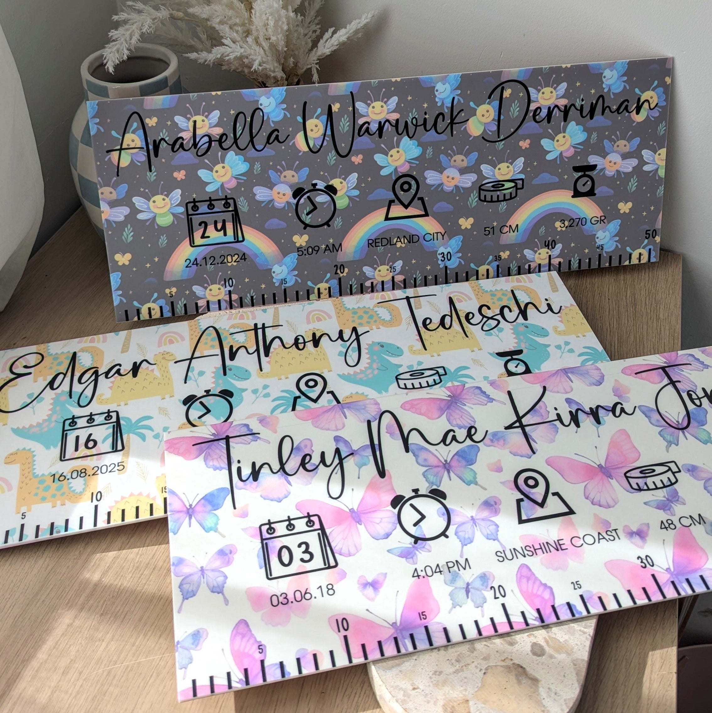 1:1 Scale Birth Details Ruler