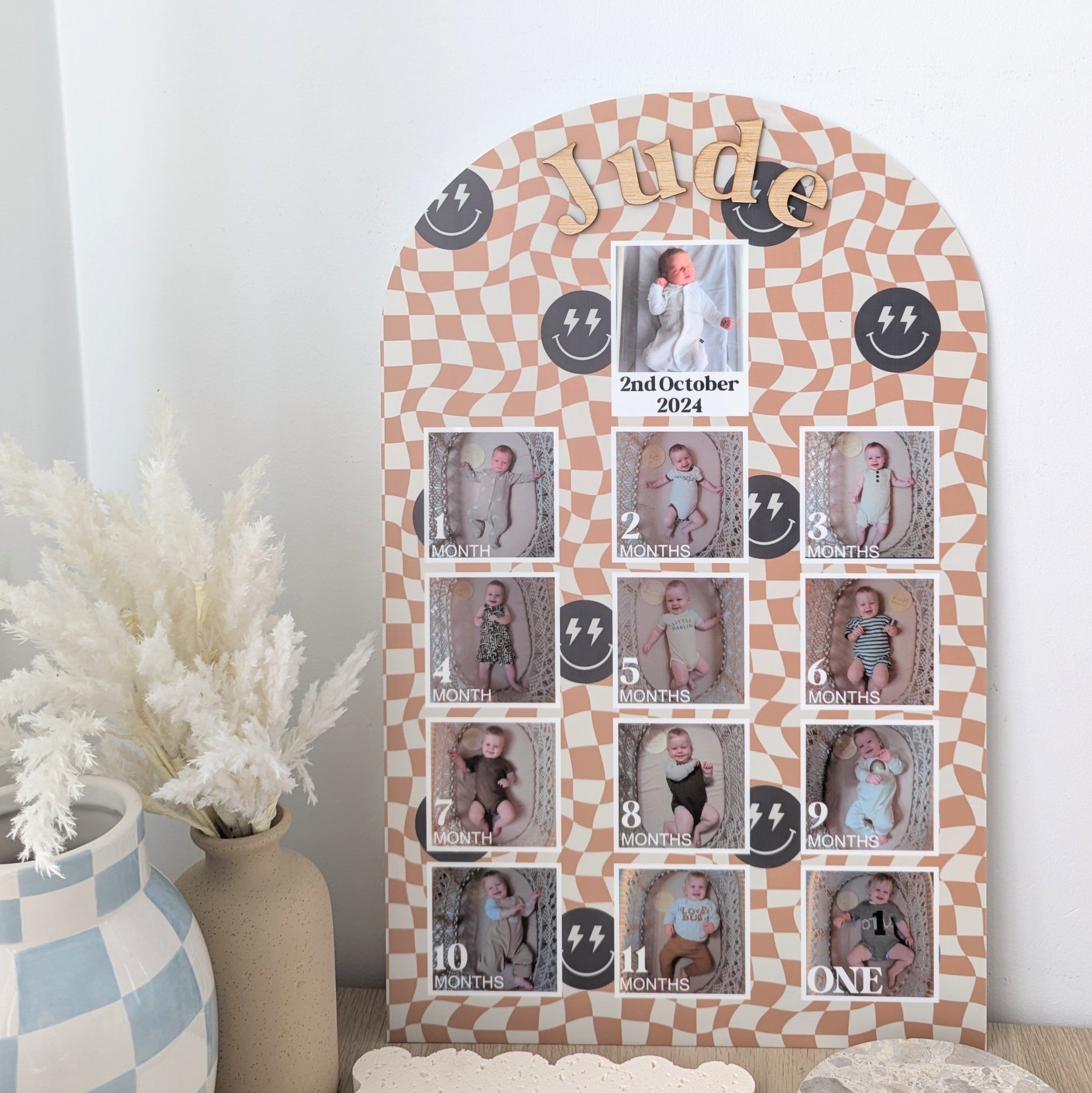 First 12 Months Birthday - Printed Arch Sign