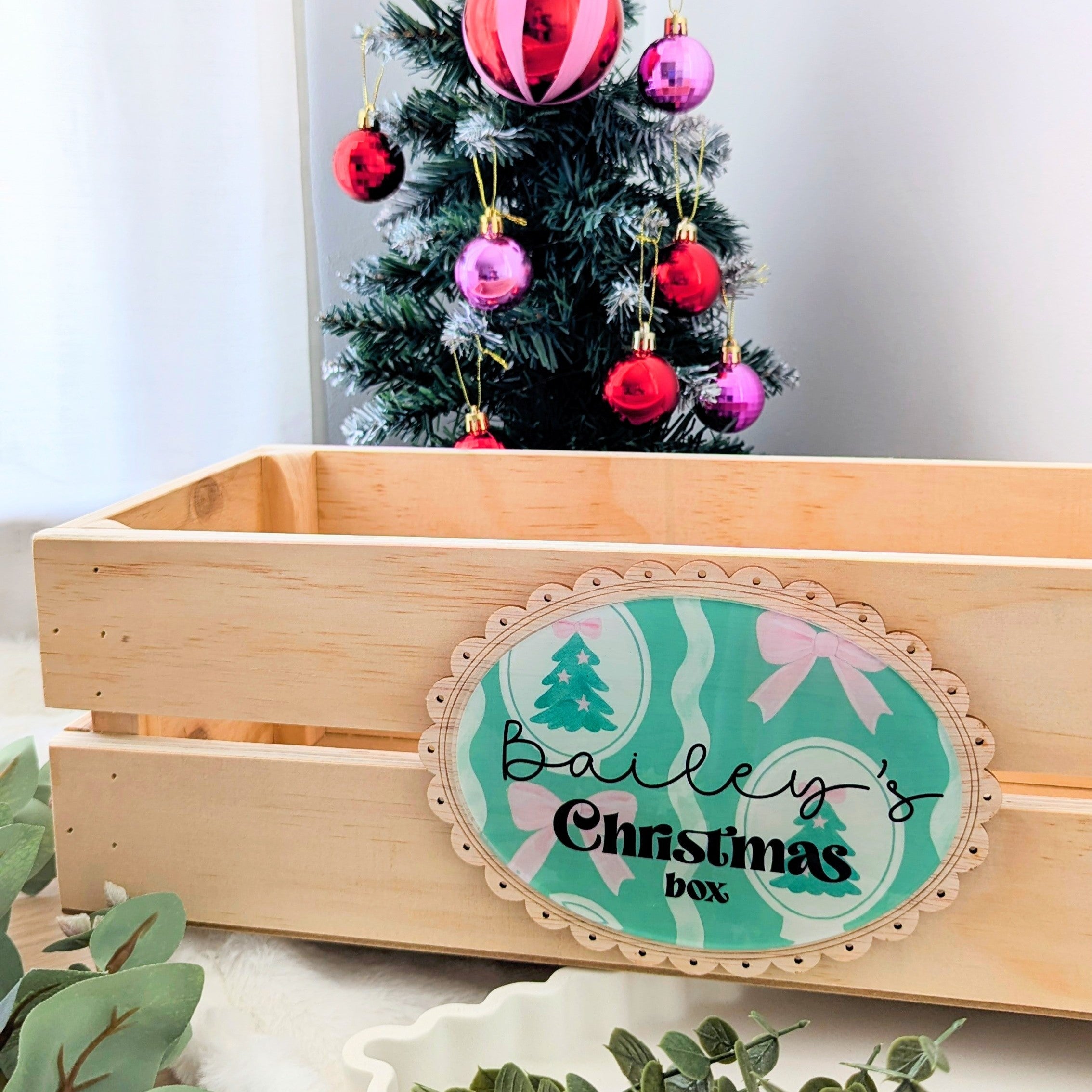 Christmas Crate & Box Plaque