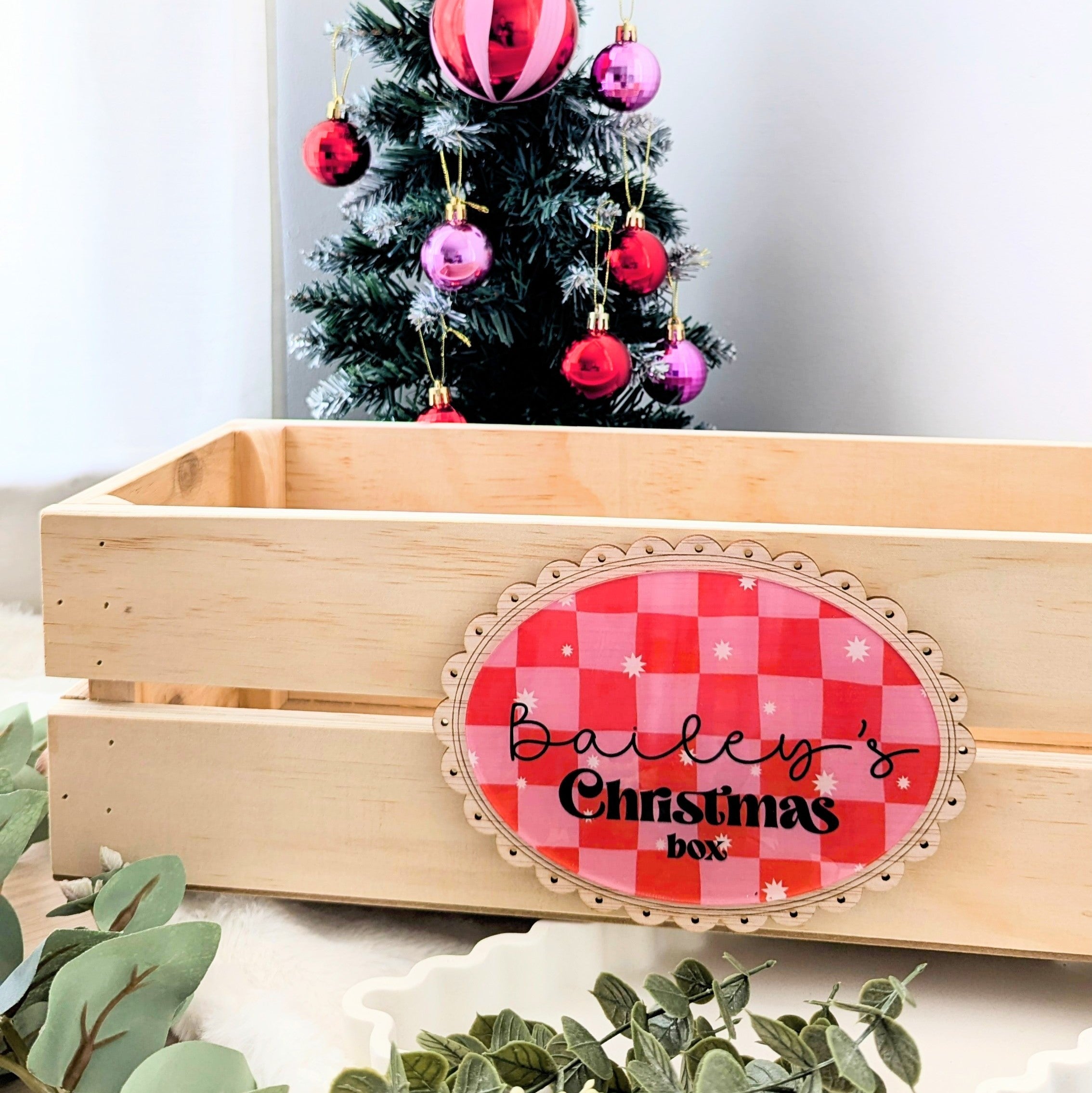 Christmas Crate & Box Plaque