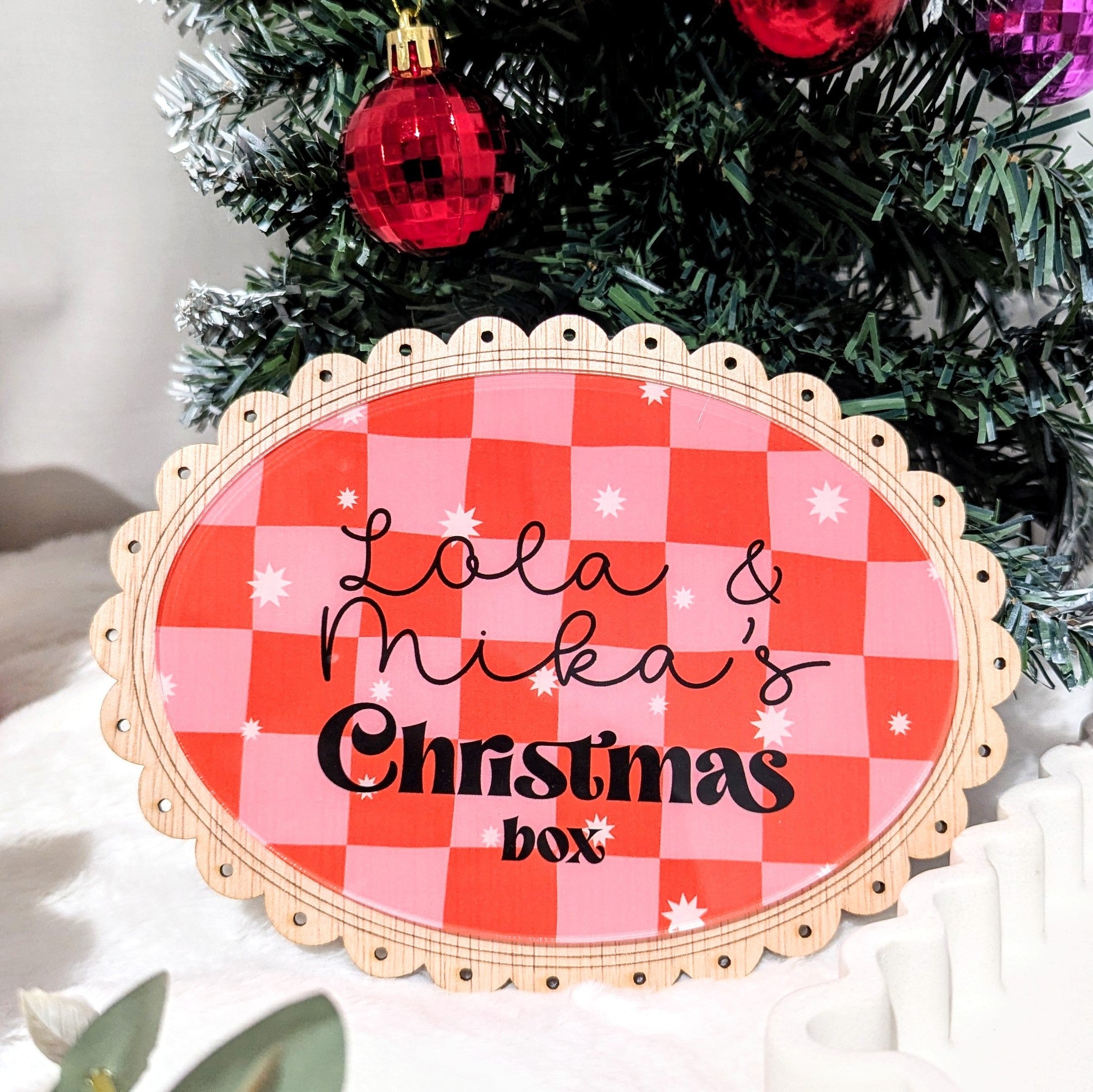Christmas Crate & Box Plaque