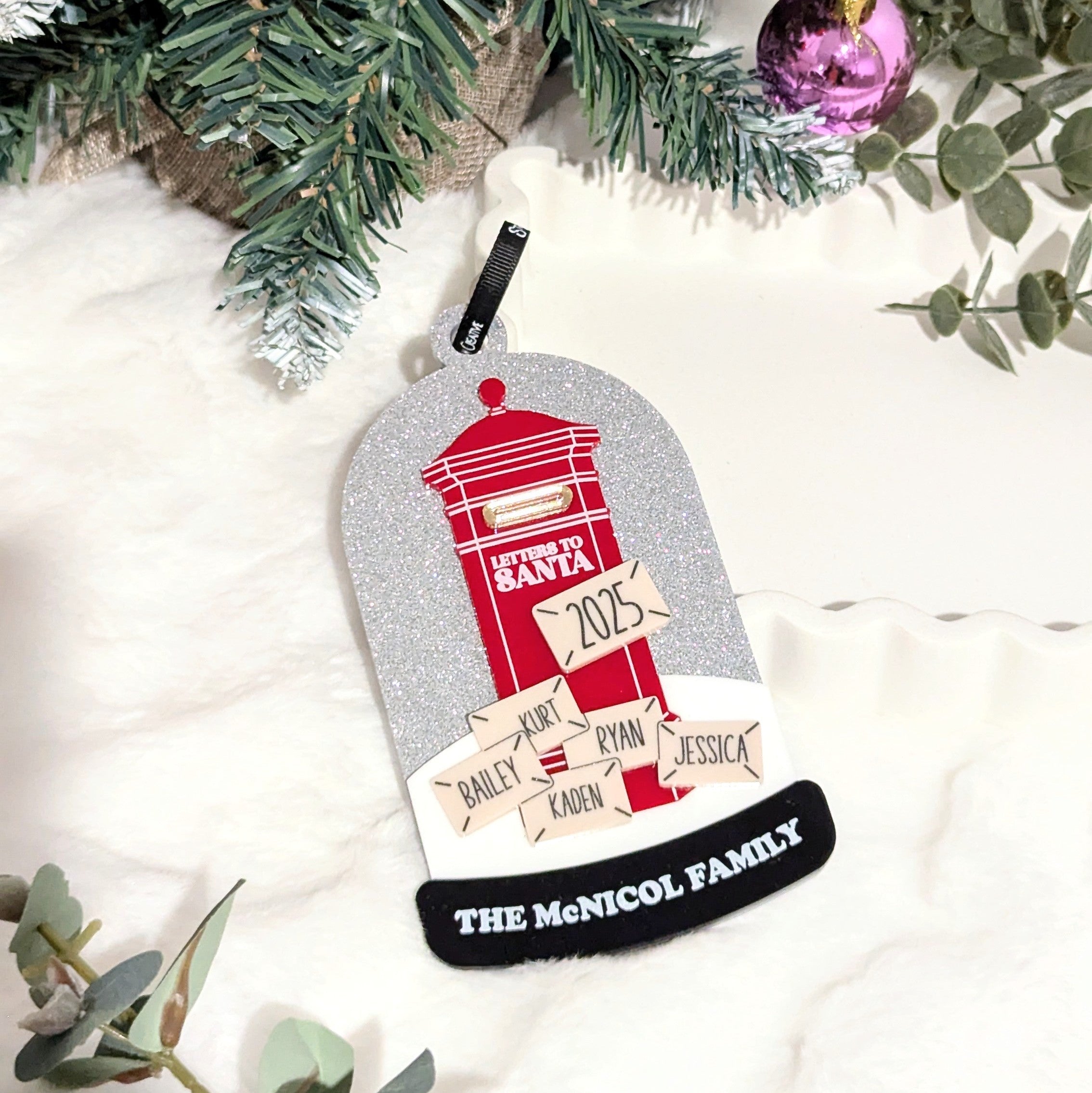 Santas Mailbox Family Christmas Decoration