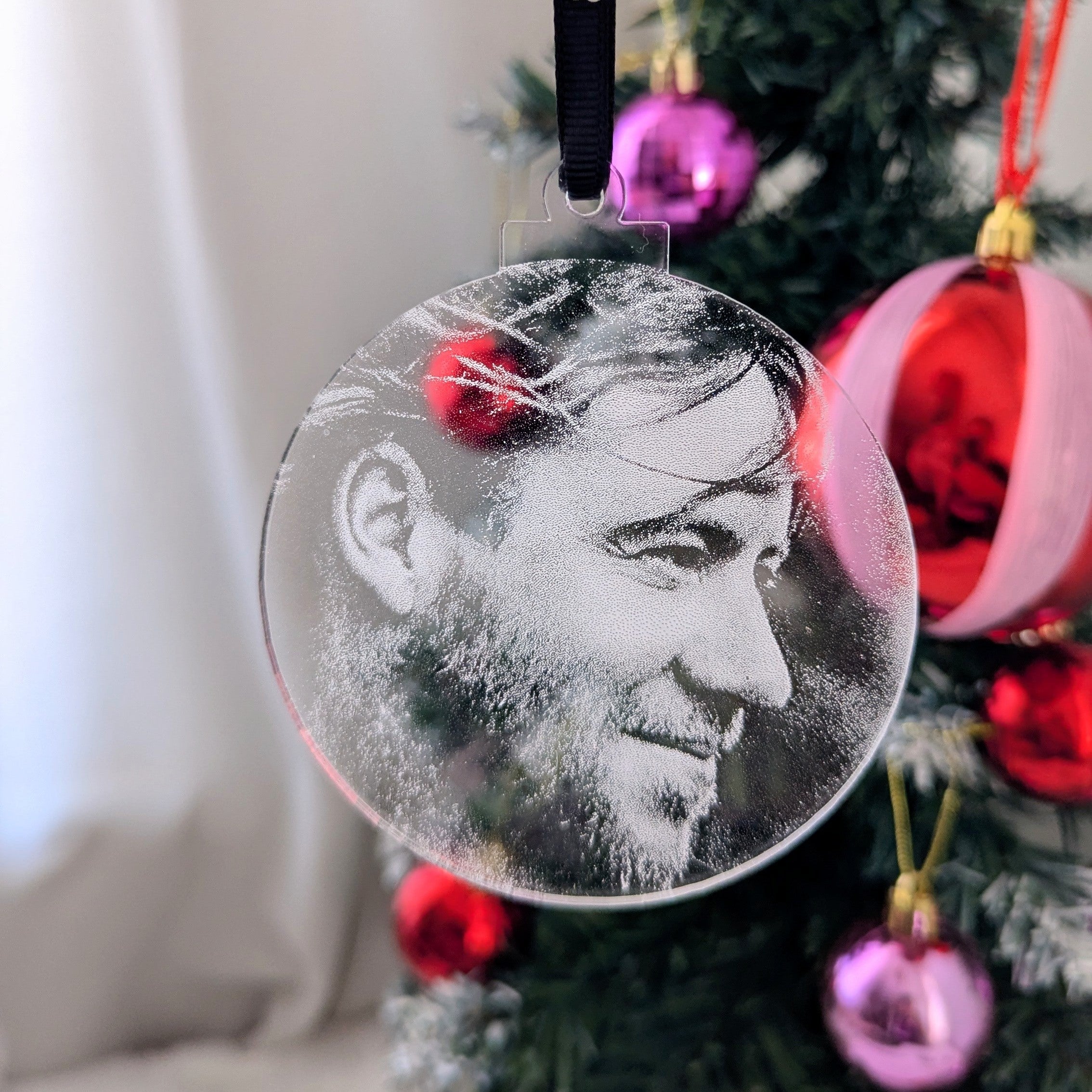 Photo Bauble - Engraved