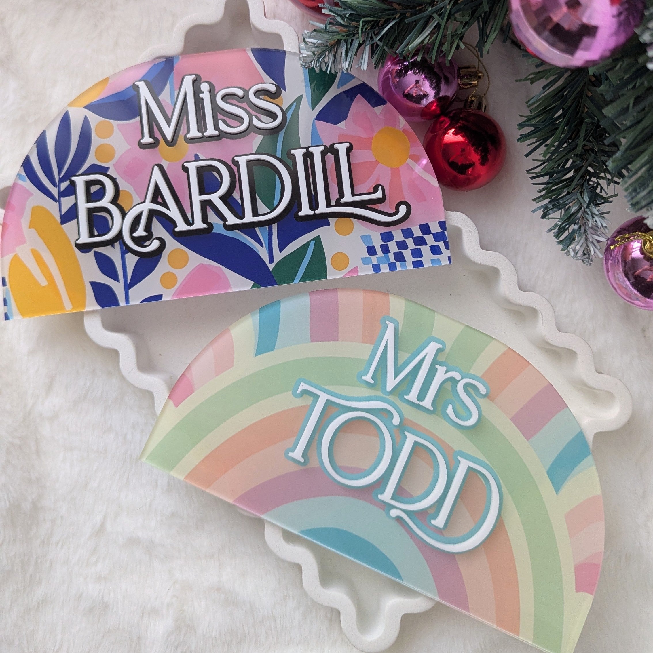 Teachers Desk Name Sign