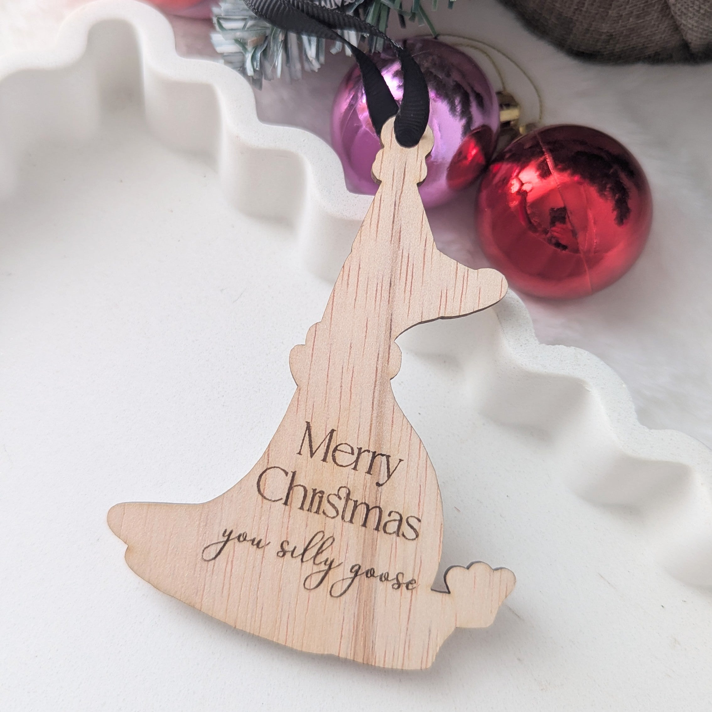 Silly Goose Christmas Decoration