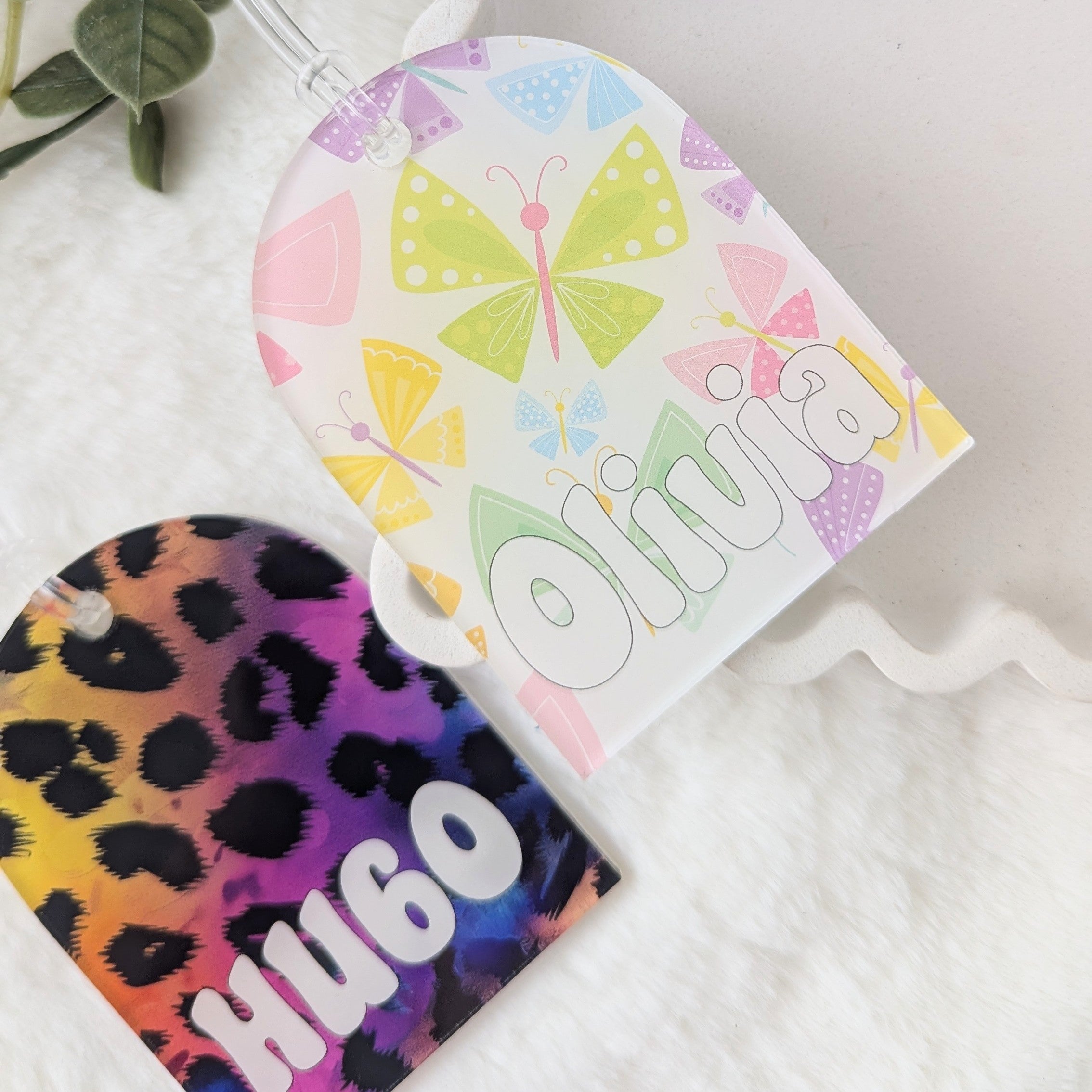 Printed Arch Acrylic Bag Tag